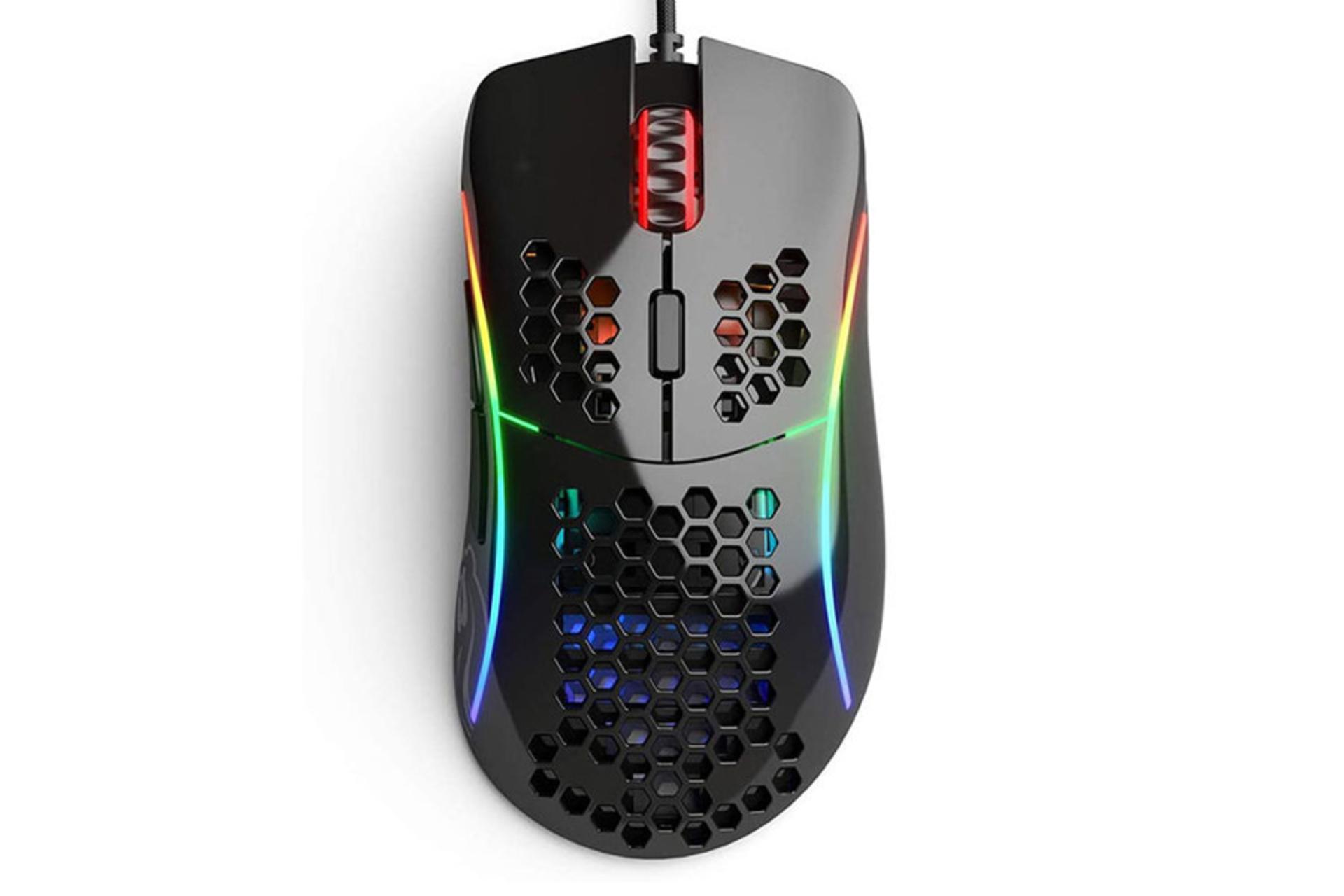 نمای روبرو ماوس گیمینگ گلوریوس D Minus براق