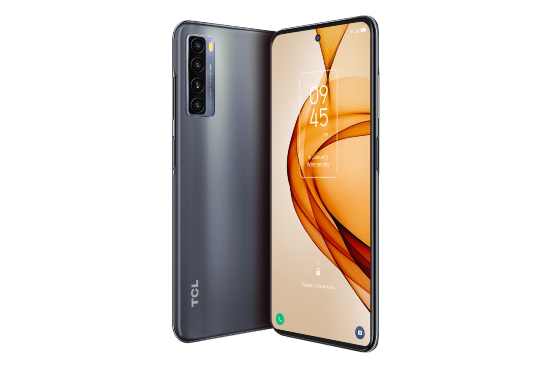 پنل جلو و پشت گوشی موبایل تی سی ال 20L پلاس / TCL 20L Plus خاکستری