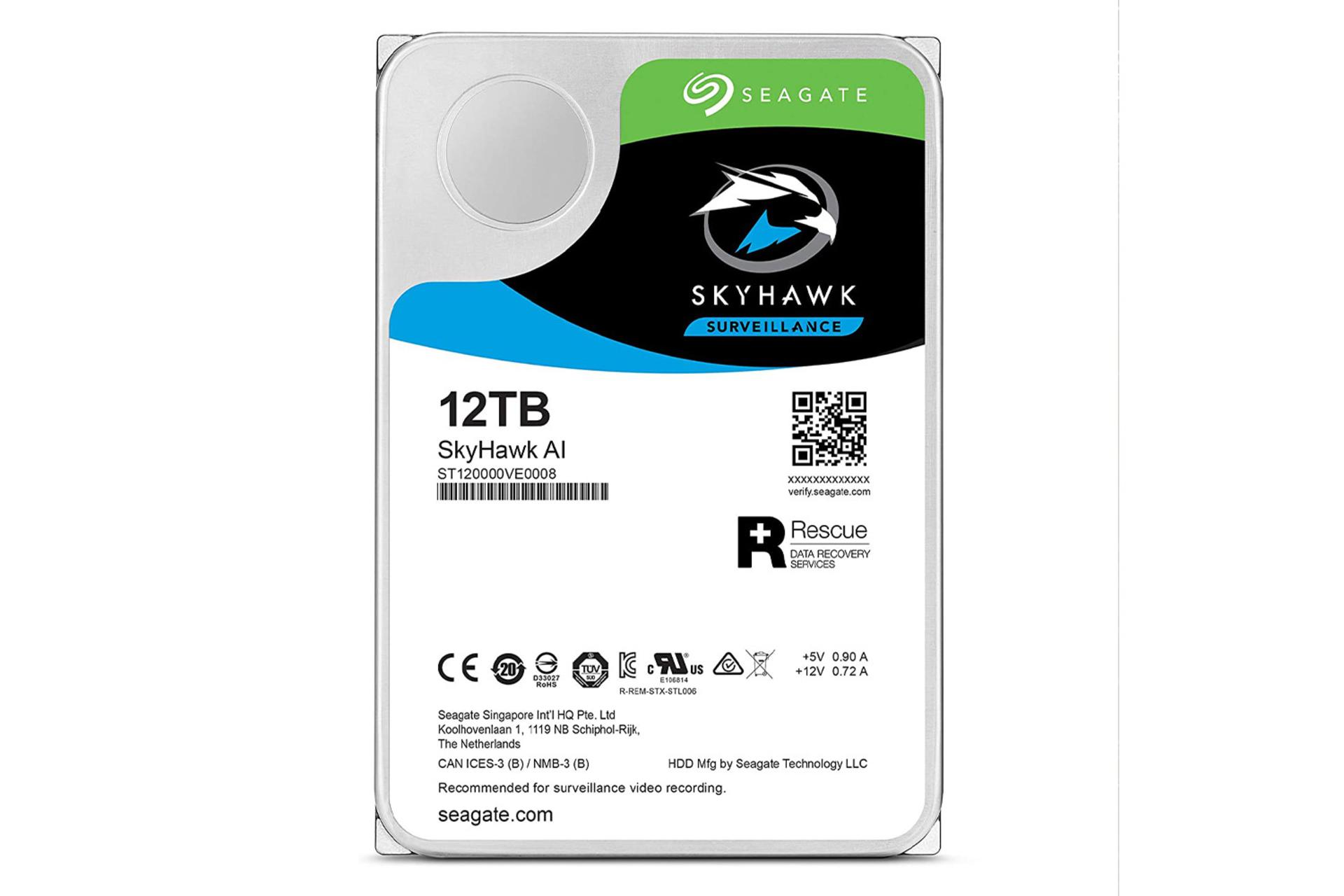 Seagate ST12000VE0008 Skyhawk AI Surveillance 12TB / سیگیت ST12000VE0008 Skyhawk AI Surveillance ظ