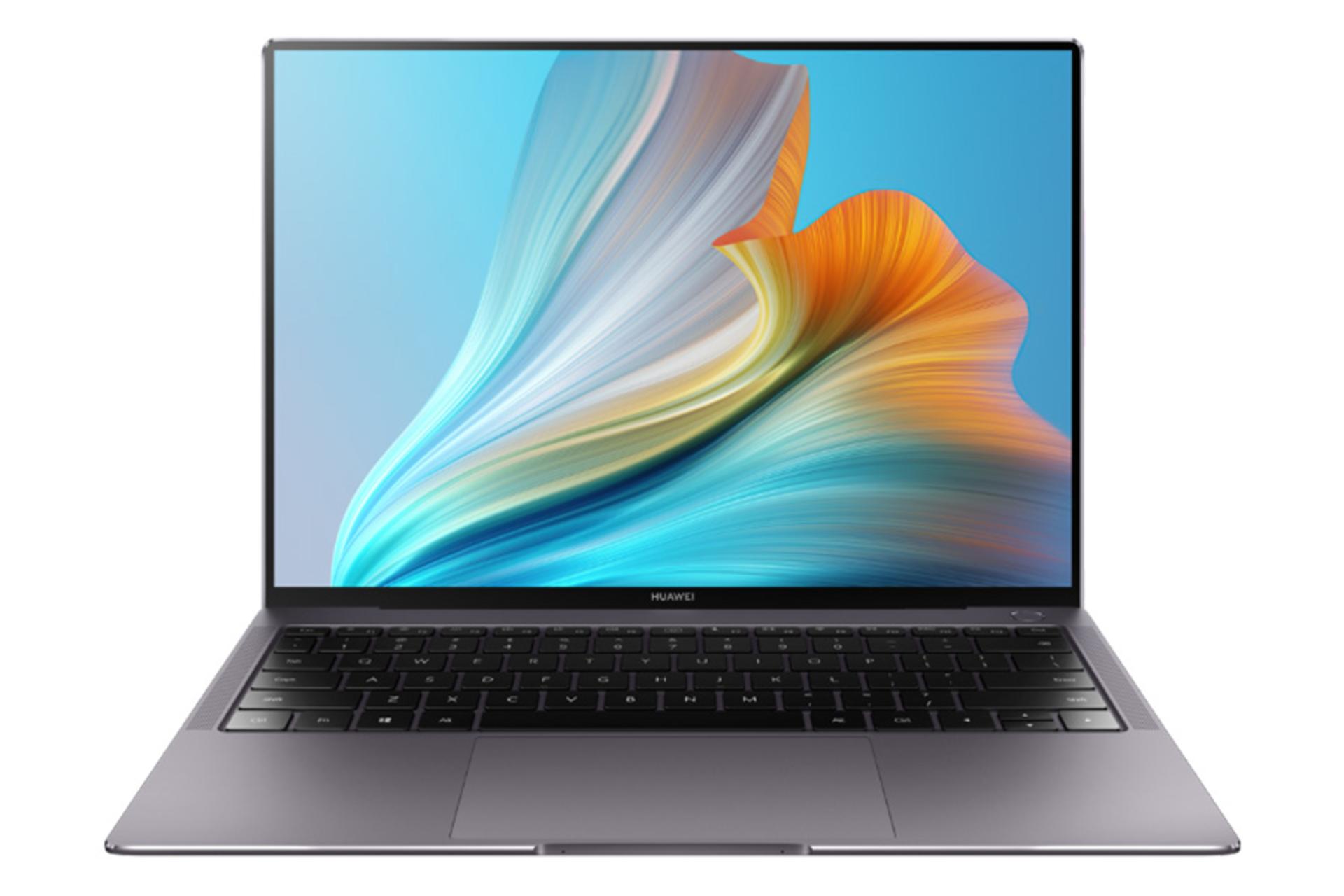 نمای جلو لپ تاپ هواوی میت بوک ایکس پرو 2021 رنگ مشکی