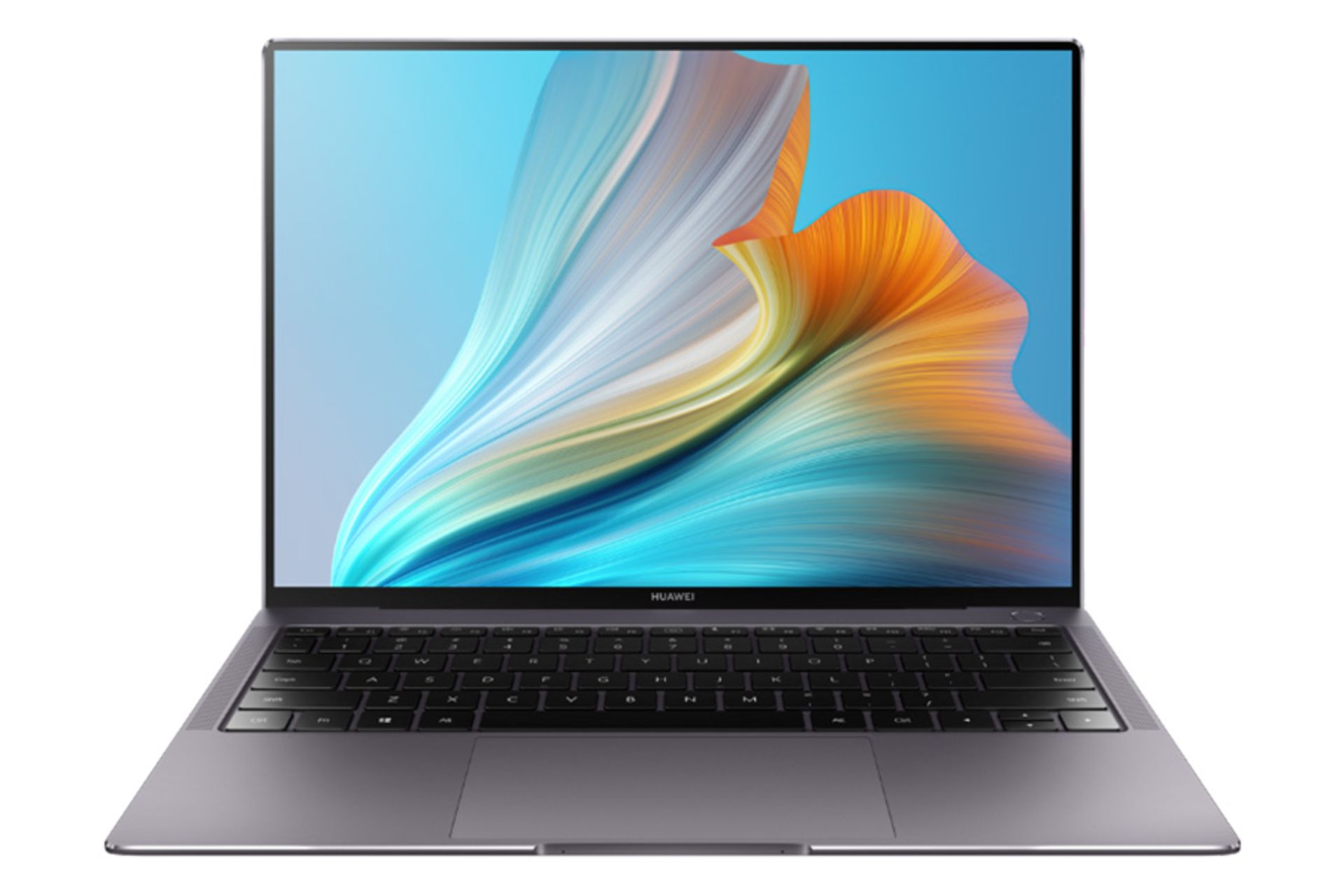 نمای جلو لپ تاپ هواوی میت بوک ایکس پرو 2021 رنگ مشکی