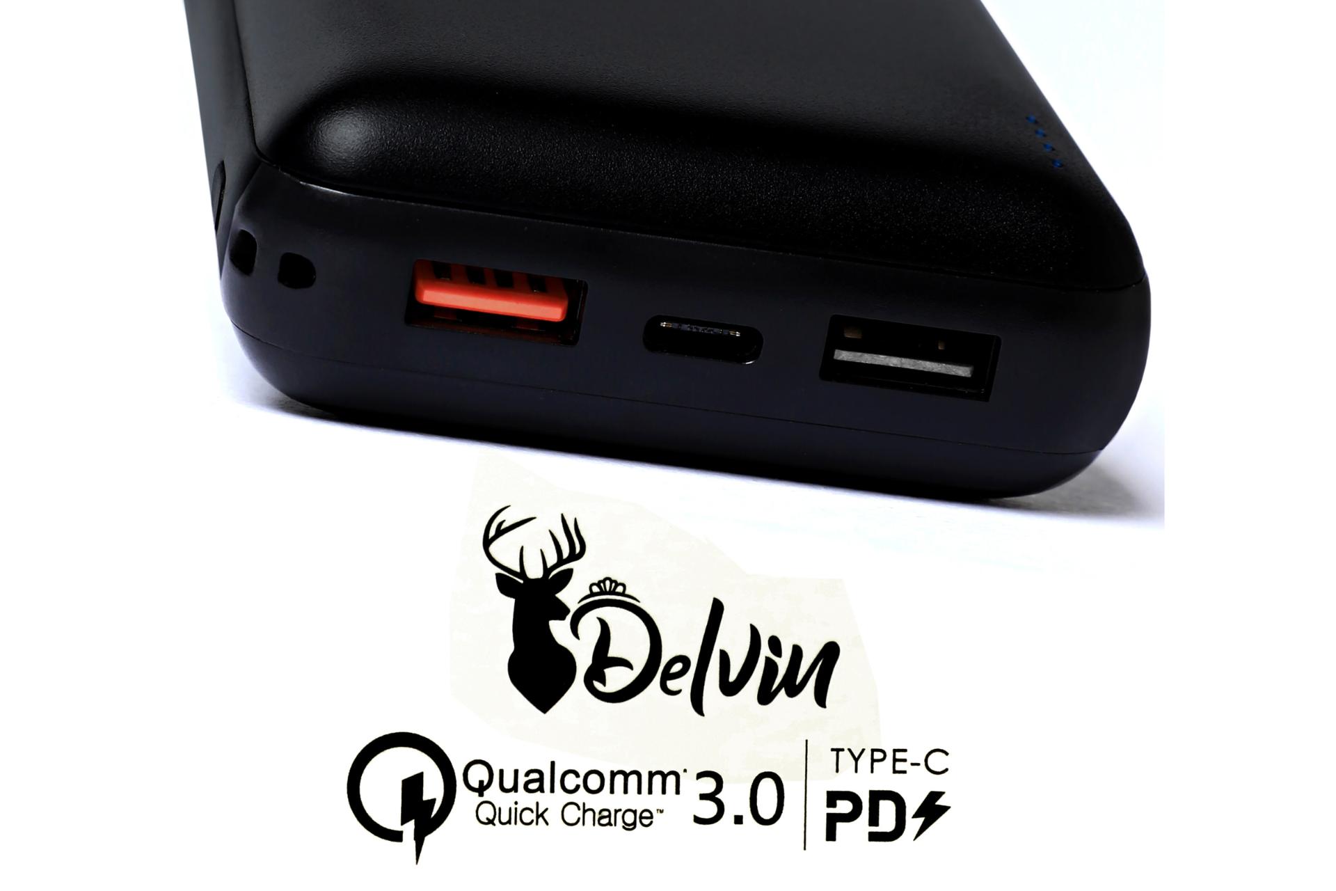 شارژ سریع پاوربانک دلوین F18