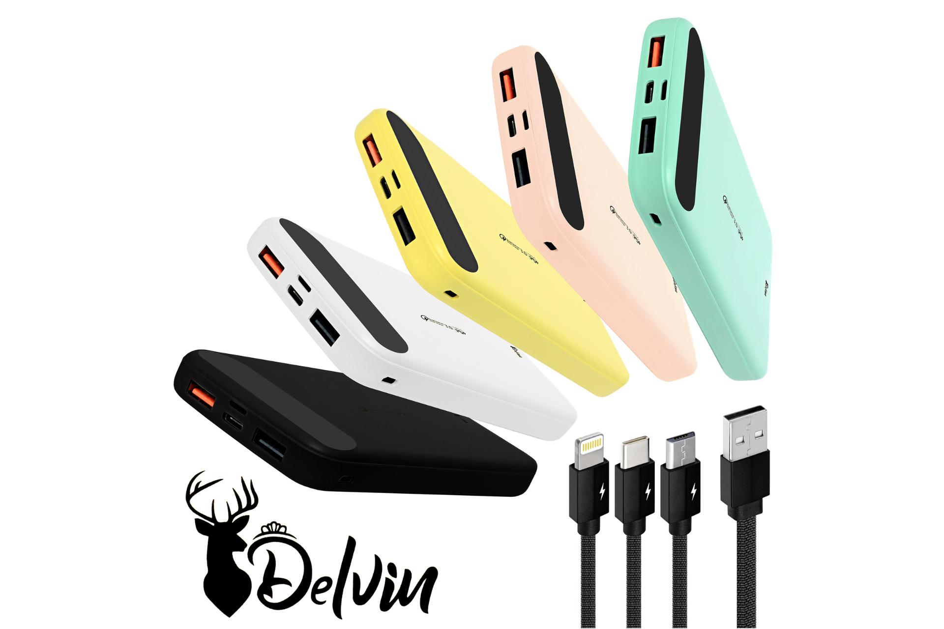 رنگ بندی پاور بانک دلوین F10