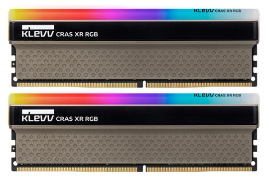 klevv Cras XR RGB ظرفیت 32 گیگابایت (2x16) از نوع DDR4-4000 نمای روبرو