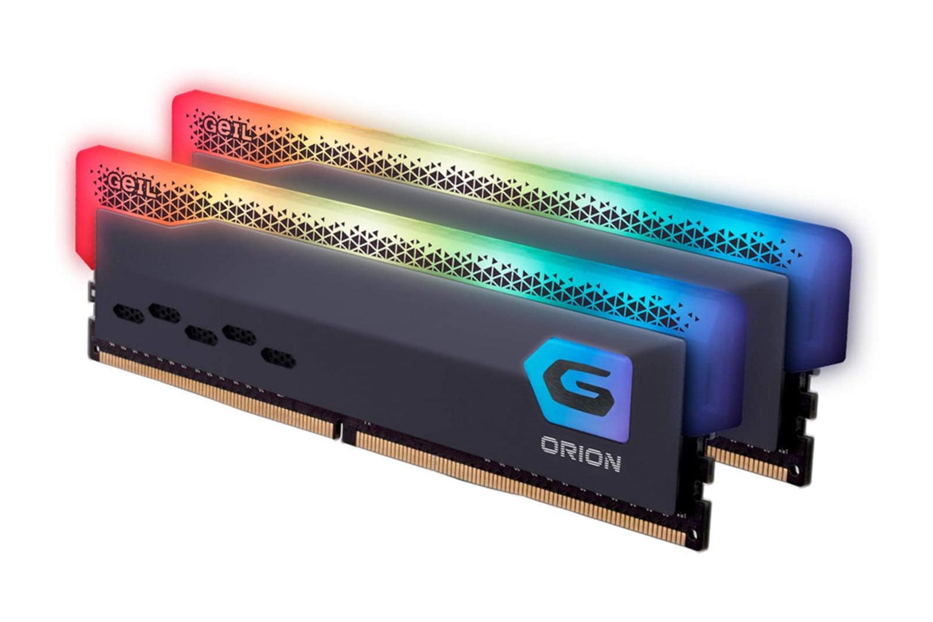 نمای کناری رم گیل ORION RGB ظرفیت 32 گیگابایت (2x16) از نوع DDR4-3200