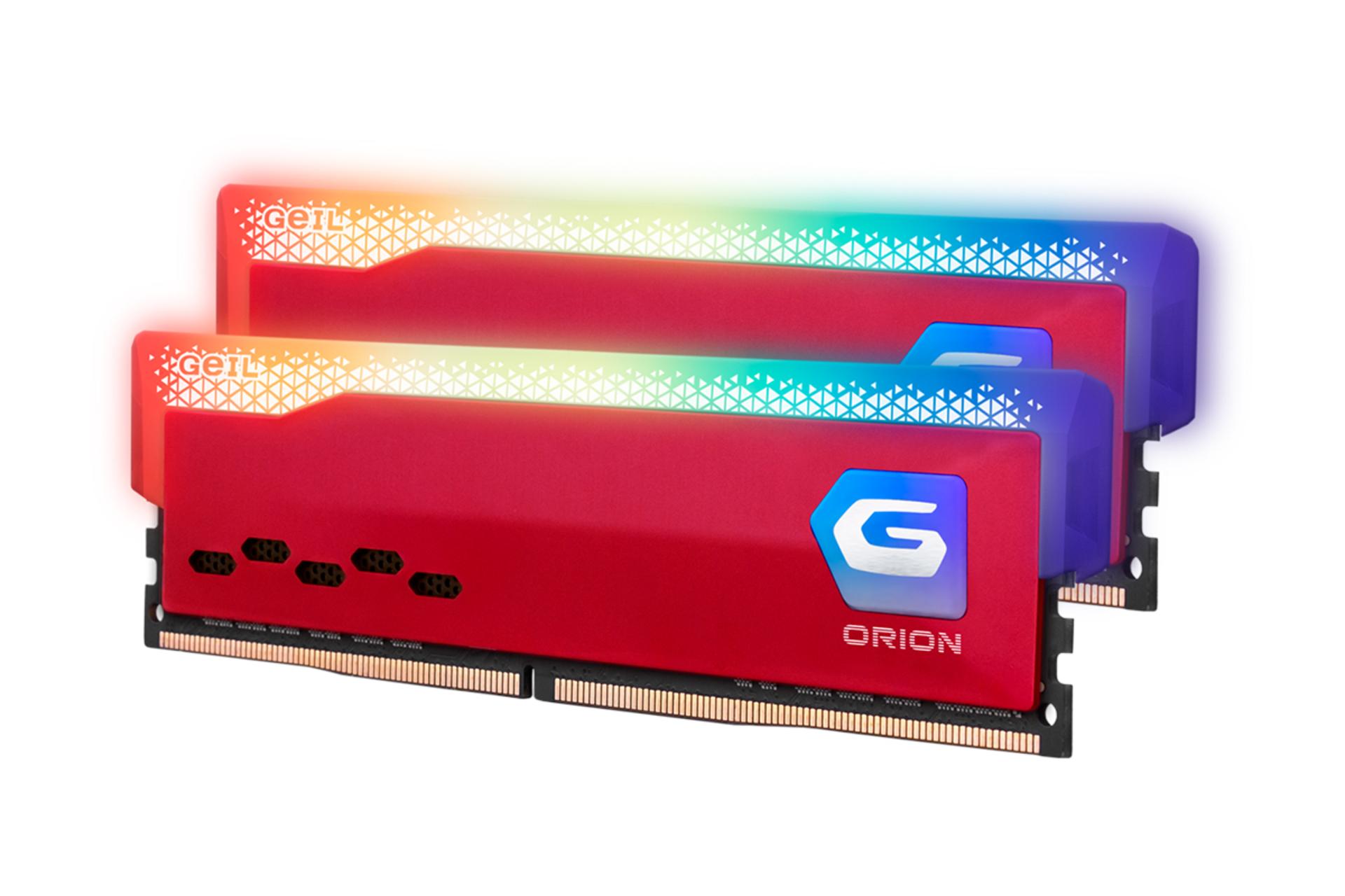 نمای کناری رم گیل ORION RGB ظرفیت 32 گیگابایت (2x16) از نوع DDR4-3200