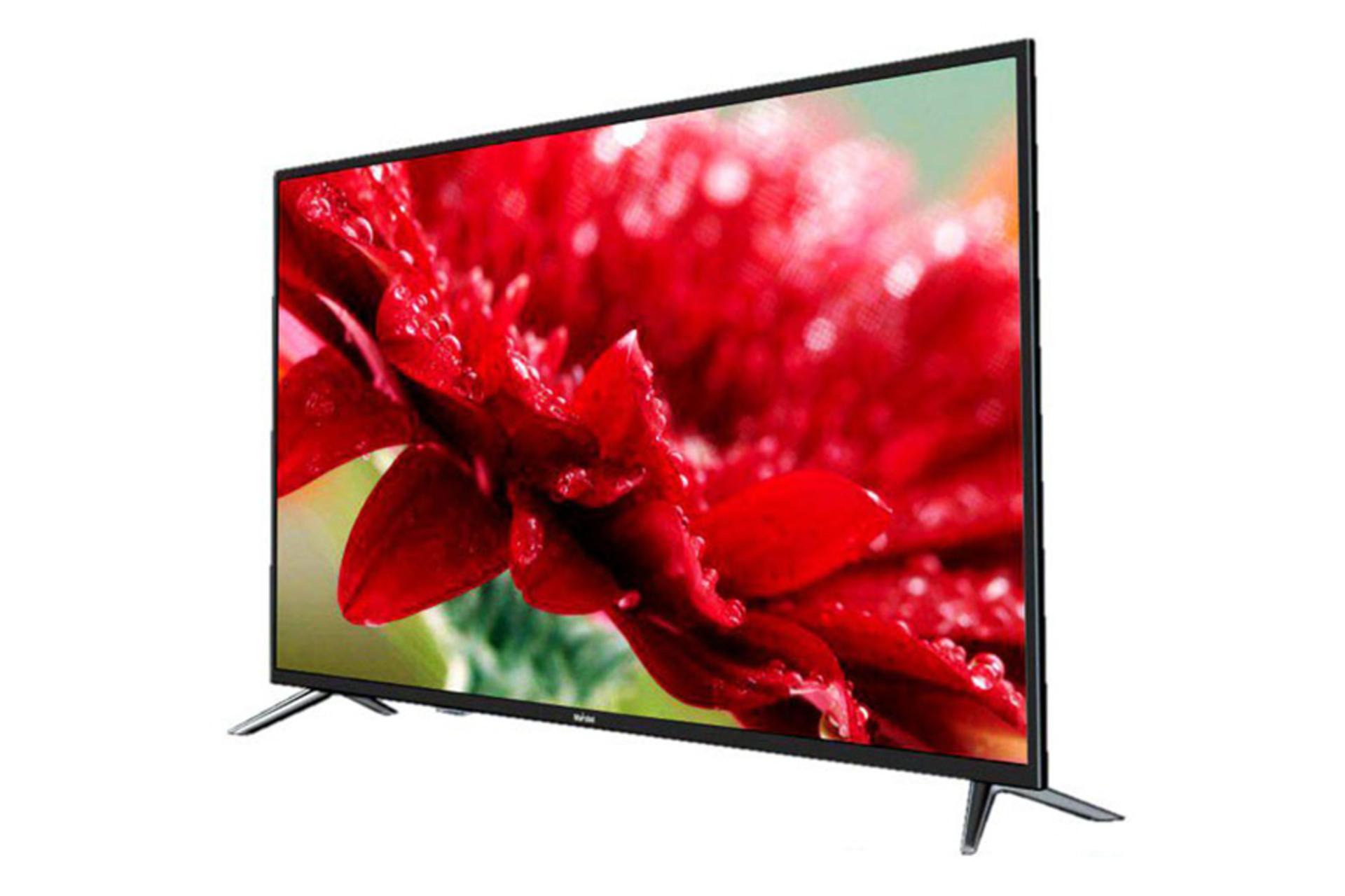 نمای کنار تلویزیون مارشال ME-4311 با صفحه روشن