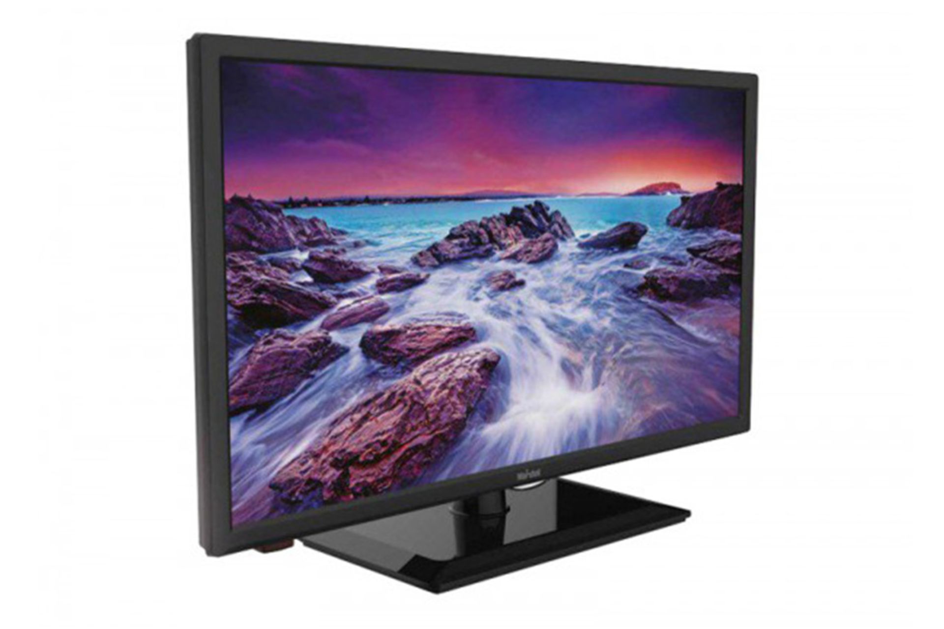 نمای نیمرخ تلویزیون مارشال ME-2012 با صفحه روشن