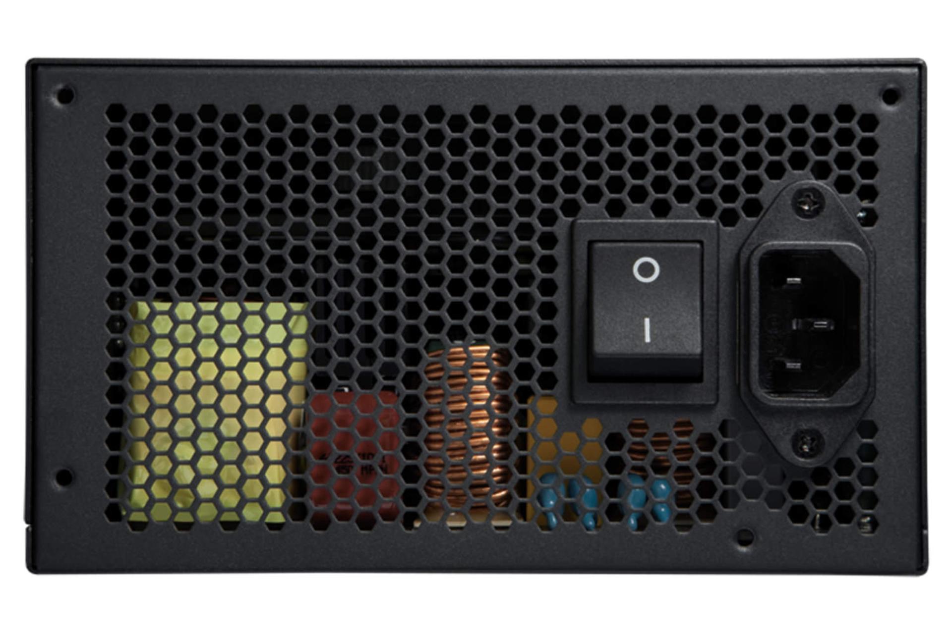 نمای کناری پاور کامپیوتر کورسیر AX1200 با توان 1200 وات