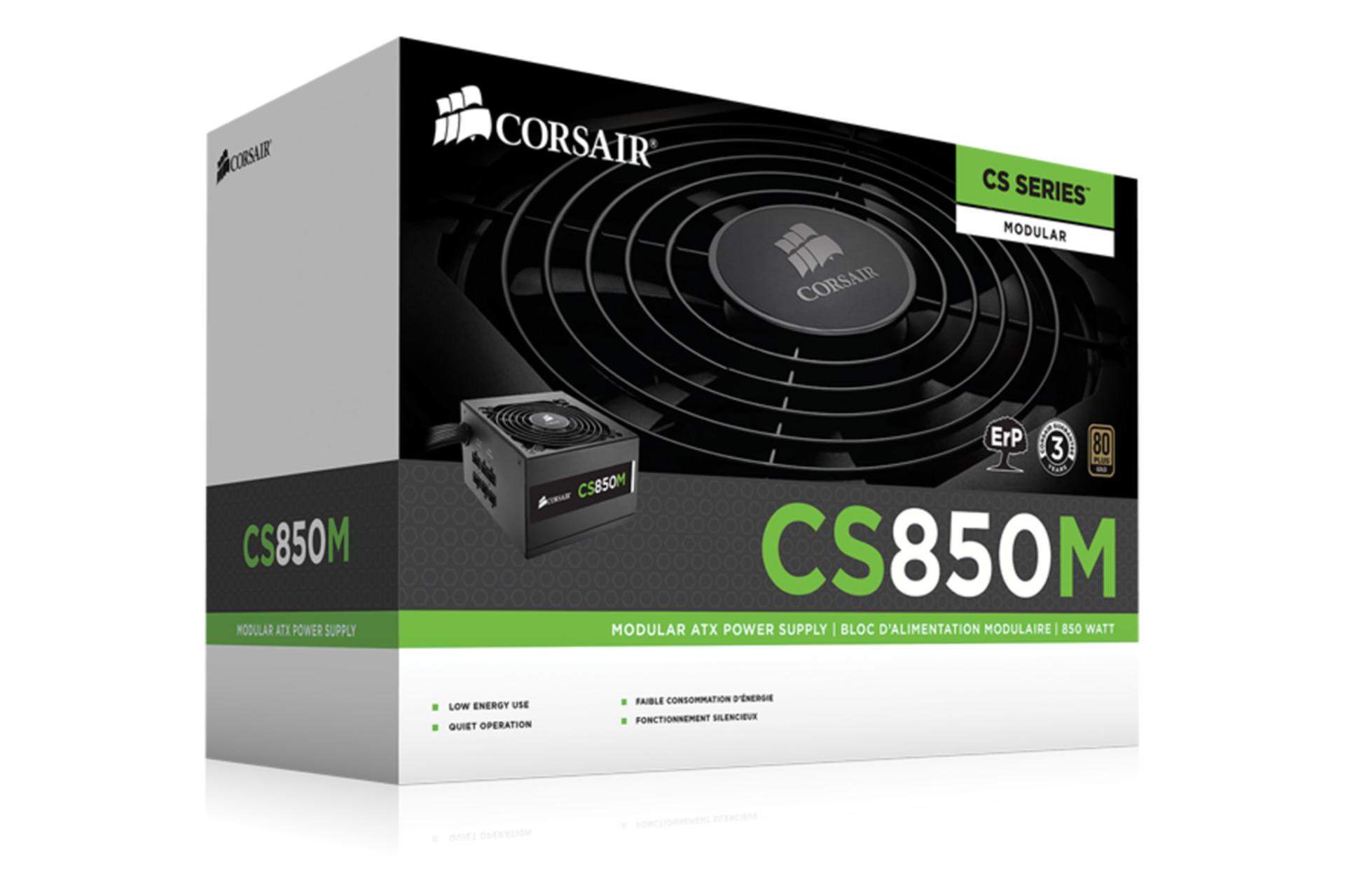 جعبه پاور کامپیوتر کورسیر CS850M با توان 850 وات