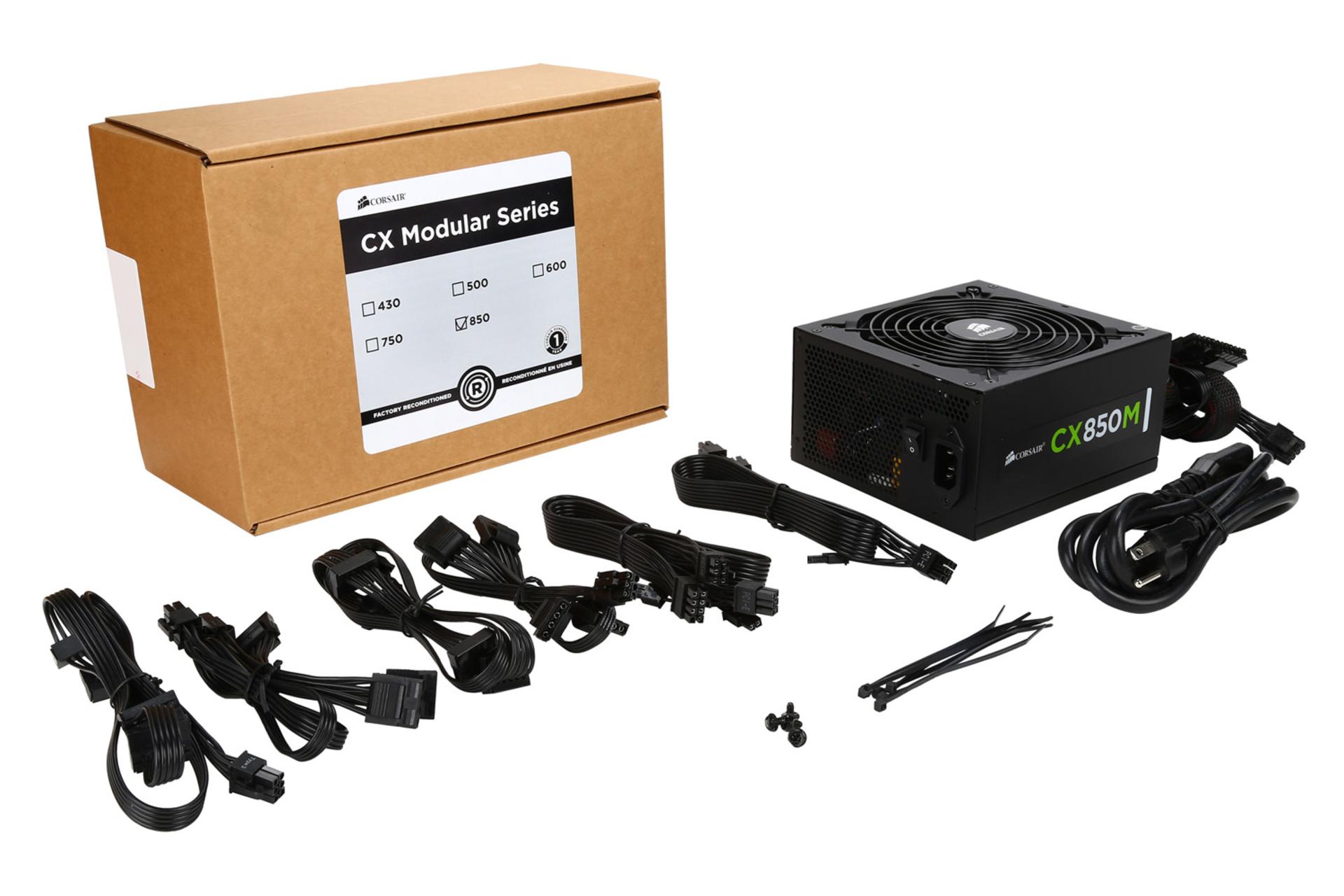 جعبه پاور کامپیوتر کورسیر CX850M Bronze CP-9020099 با توان 850 وات