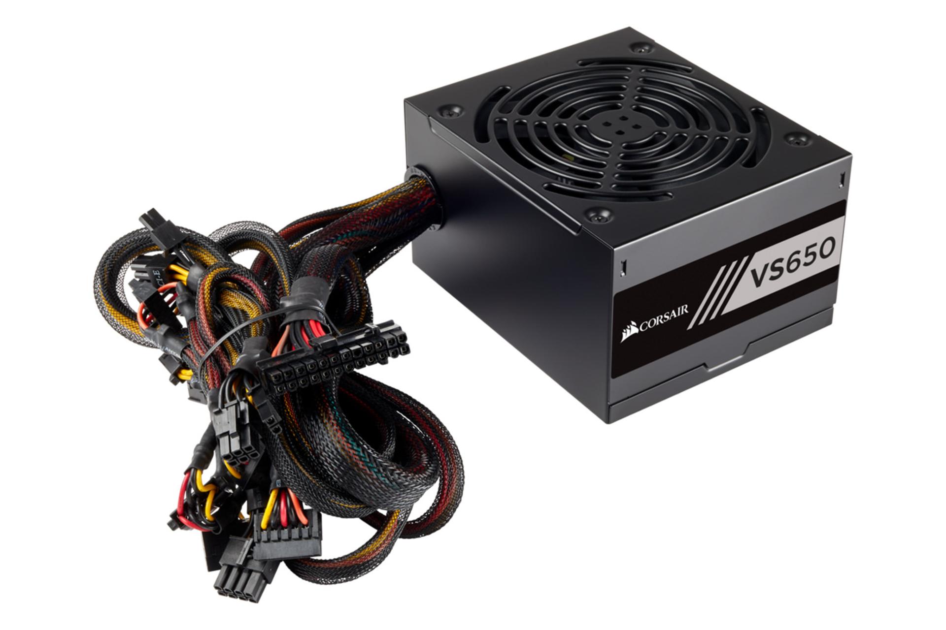 کابل‌های پاور کامپیوتر کورسیر VS650 CP-9020172 با توان 650 وات