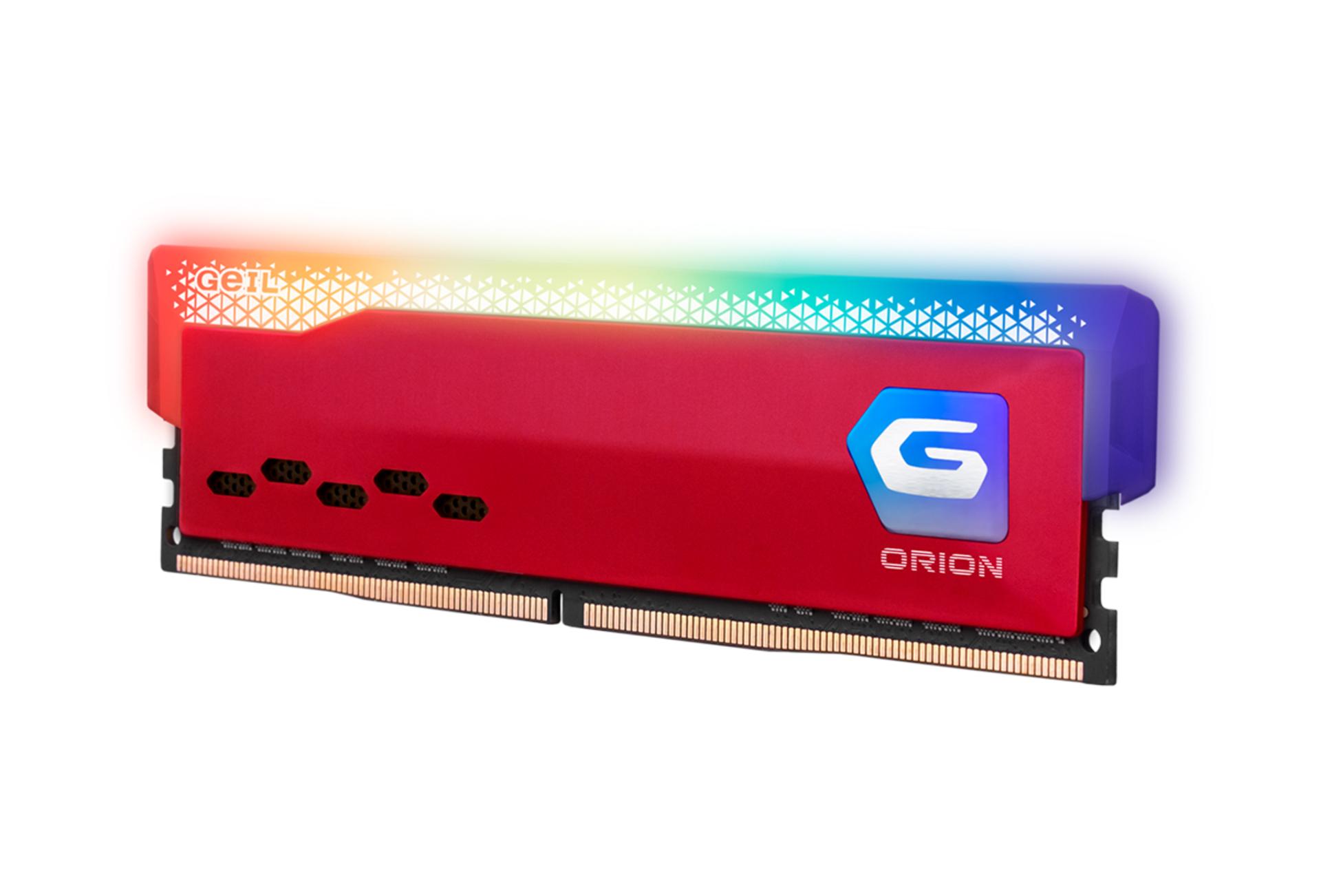 نمای کنار رم گیل ORION RGB AMD ظرفیت 16 گیگابایت از نوع DDR4-3200
