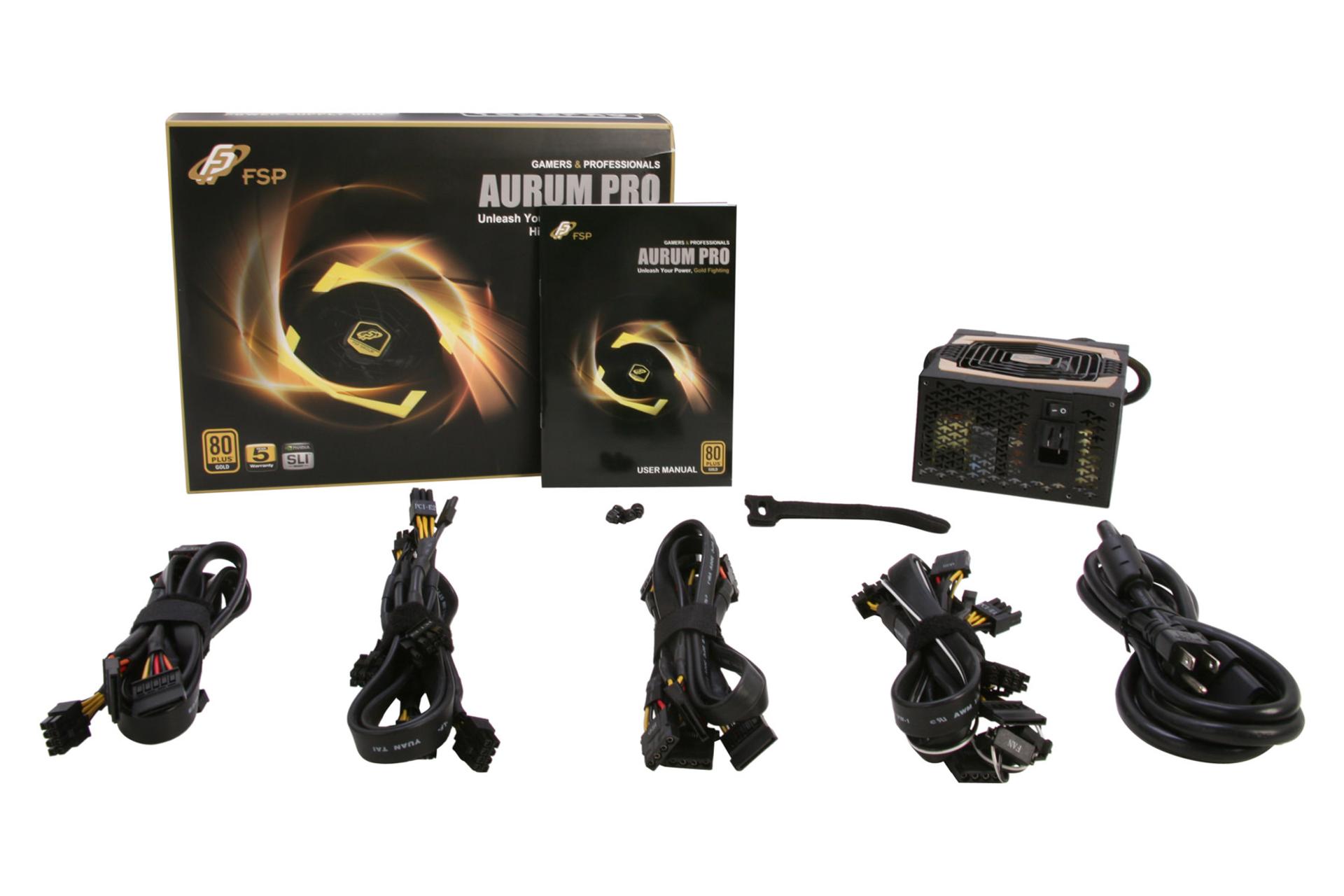 اقلام همراه پاور کامپیوتر اف اس پی AURUM PRO با توان 1000 وات