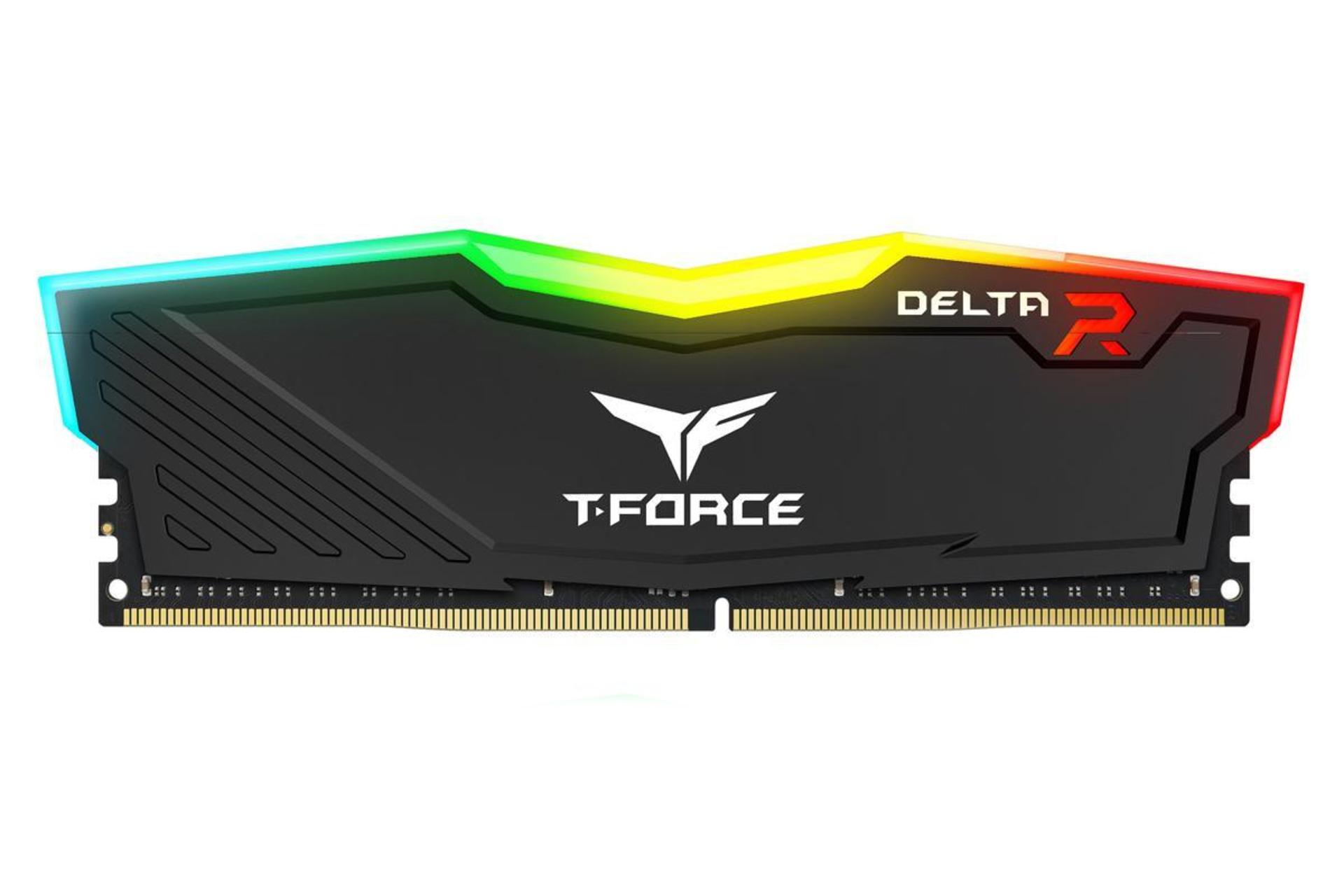 رم تیم گروپ T-FORCE DELTA RGB ظرفیت 16 گیگابایت از نوع DDR4-3200