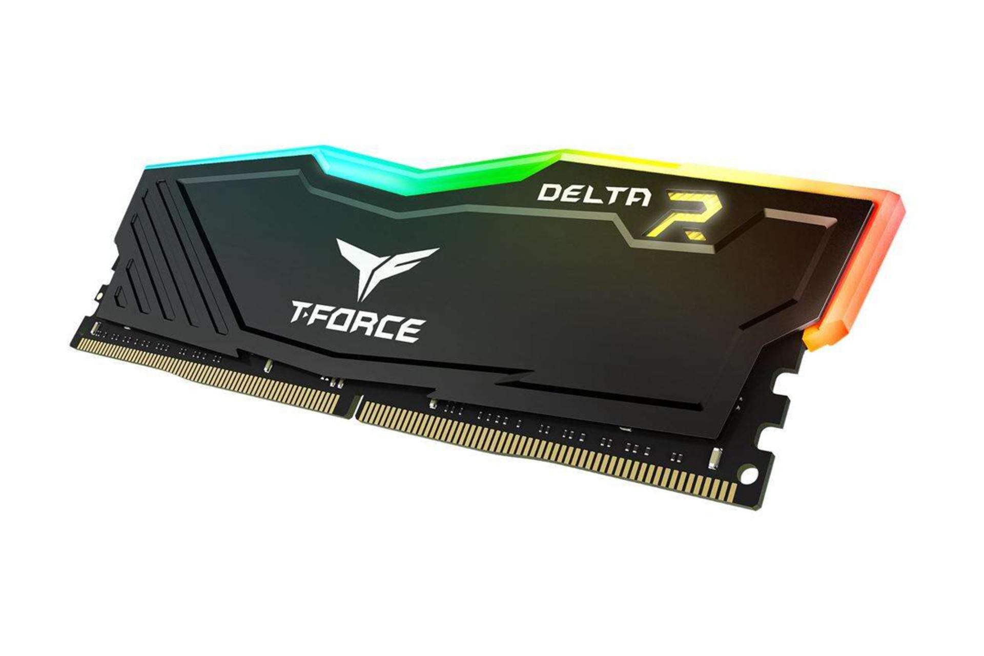 نمای کنار رم تیم گروپ T-FORCE DELTA RGB ظرفیت 16 گیگابایت از نوع DDR4-3200
