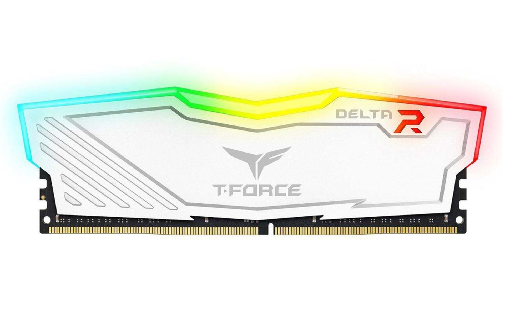 رم تیم گروپ T-FORCE DELTA RGB ظرفیت 16 گیگابایت از نوع DDR4-3200