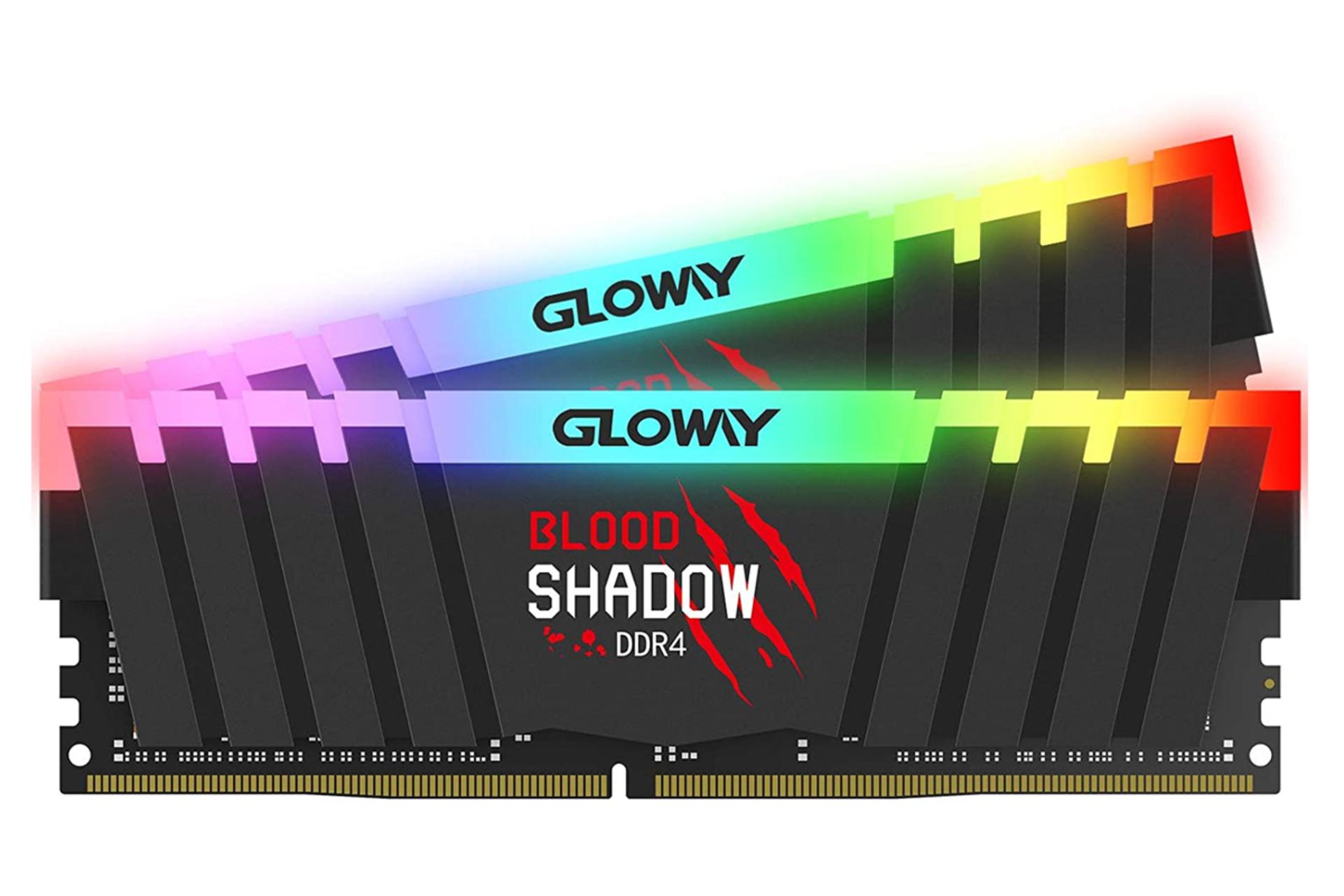رم گلووی Blood shadow ظرفیت 16 گیگابایت (2x8) از نوع DDR4-3200