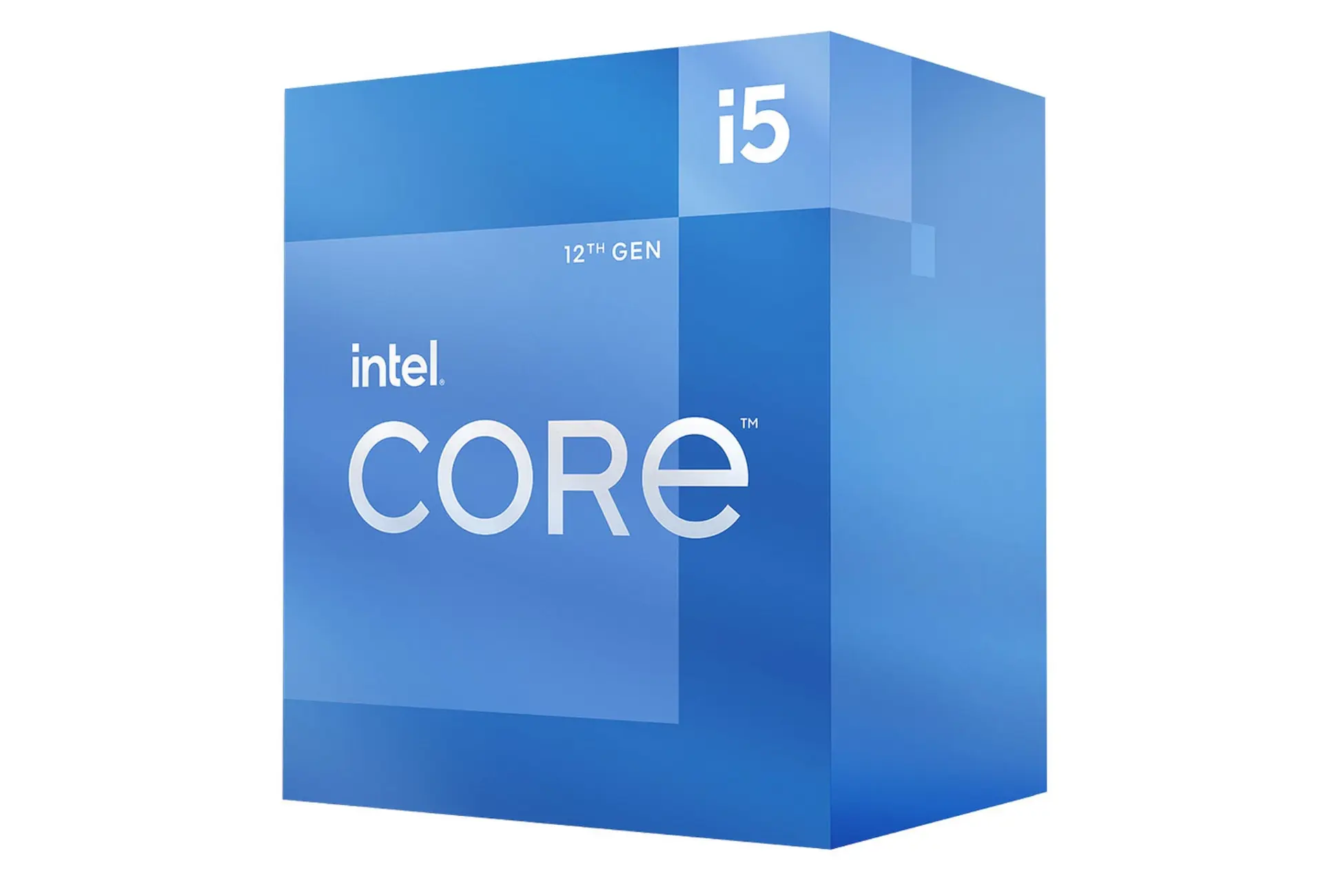 نمای راست جعبه پردازنده اینتل Core i5 نسل دوازدهم / Intel Core i5 12th Gen