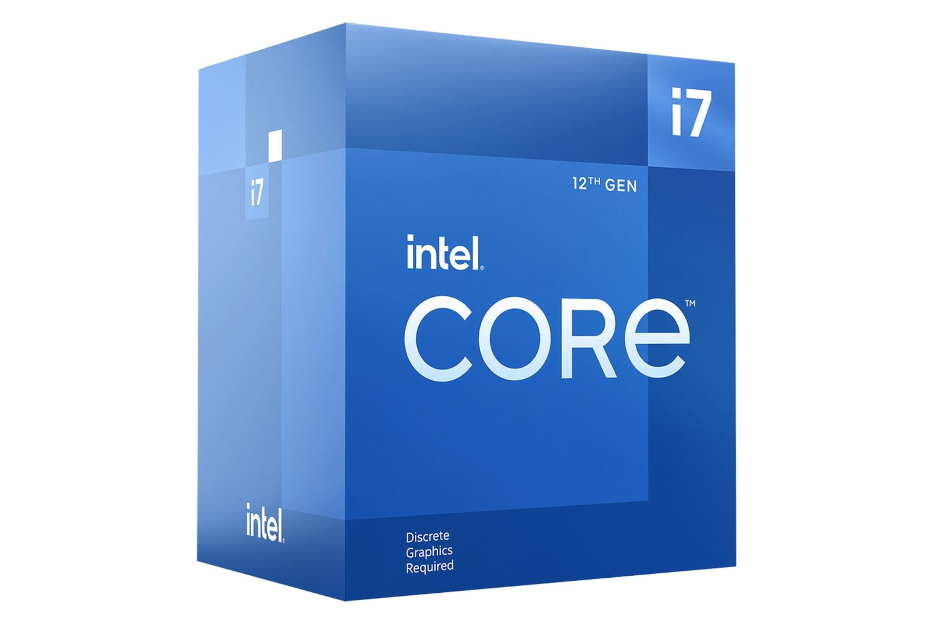 نمای چپ جعبه پردازنده اینتل Intel Core i7-12700F