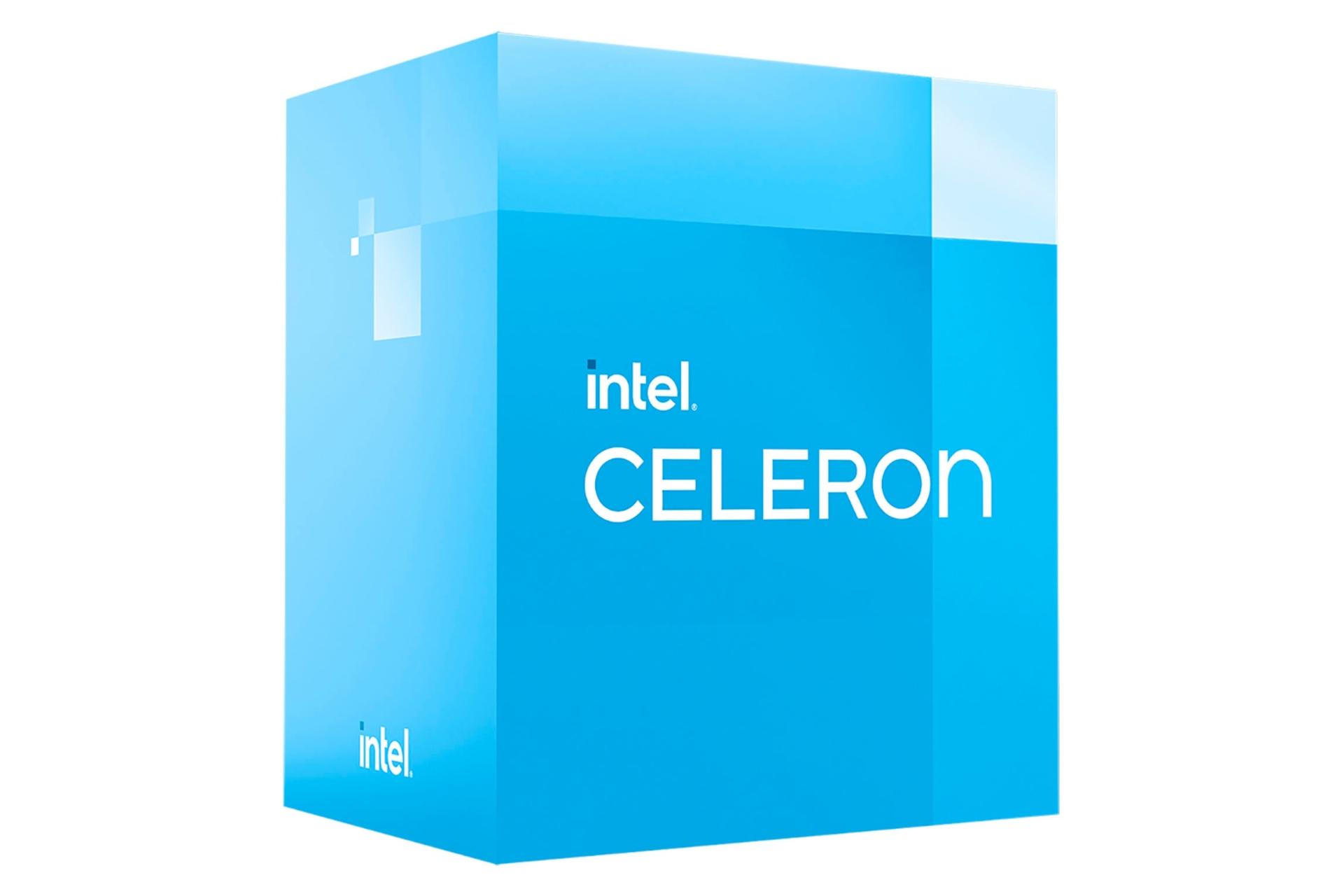 نمای چپ جعبه پردازنده اینتل سلرون نسل دوازدهم / Intel Celeron 12th Gen