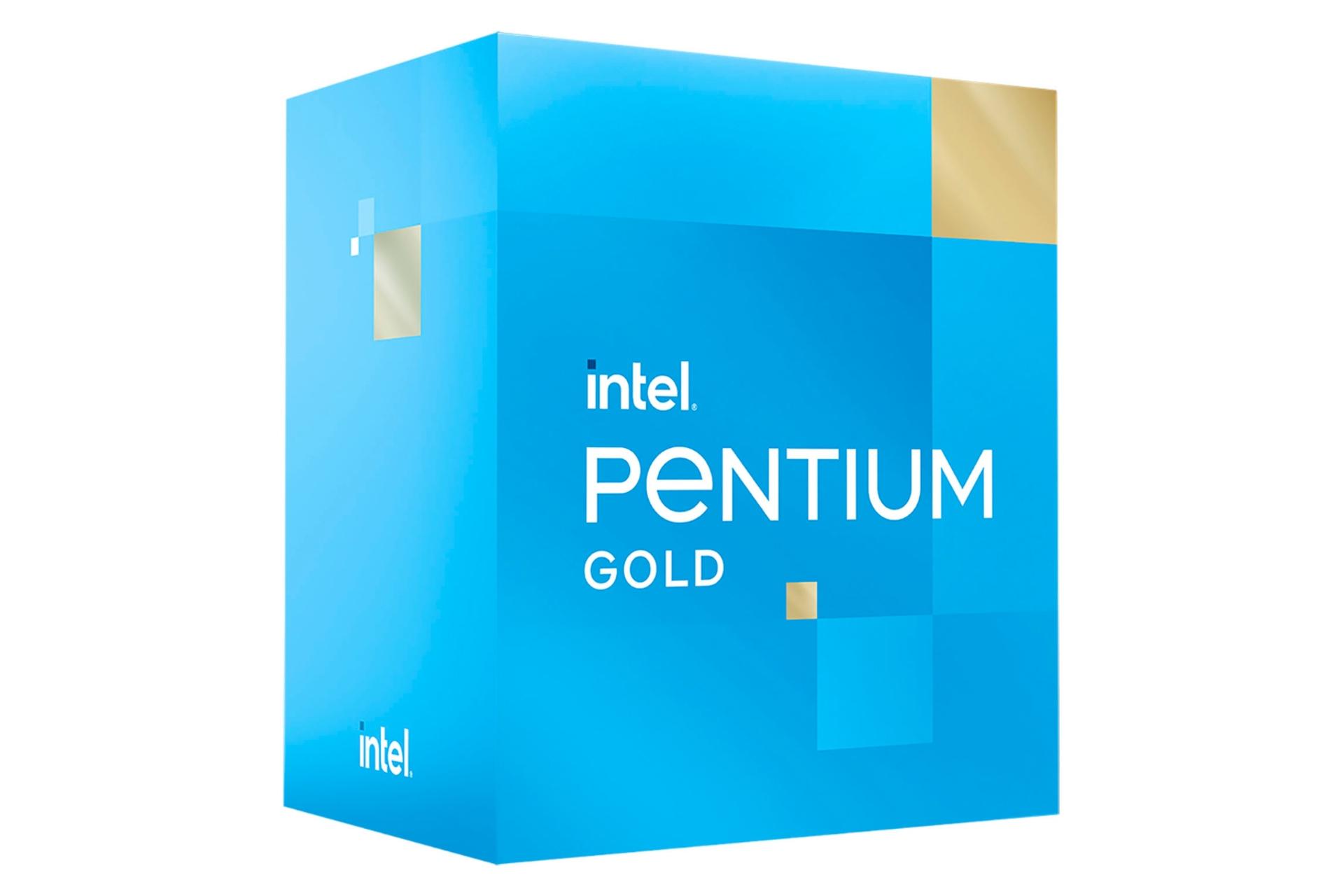 نمای چپ جعبه پردازنده اینتل پنتیوم گلد نسل دوازدهم / Intel Pentium Gold 12th Gen