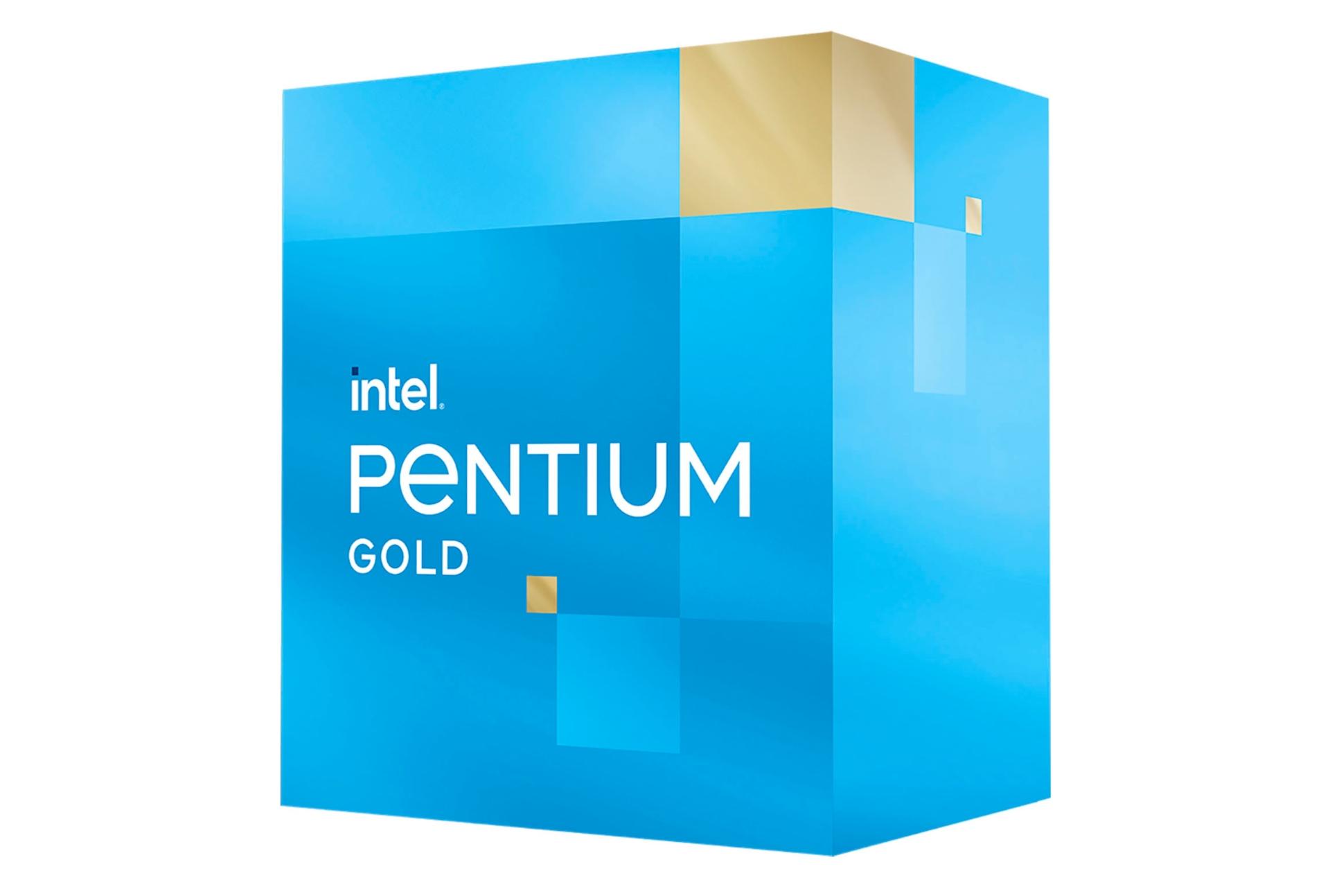 نمای راست جعبه پردازنده اینتل پنتیوم گلد نسل دوازدهم / Intel Pentium Gold 12th Gen