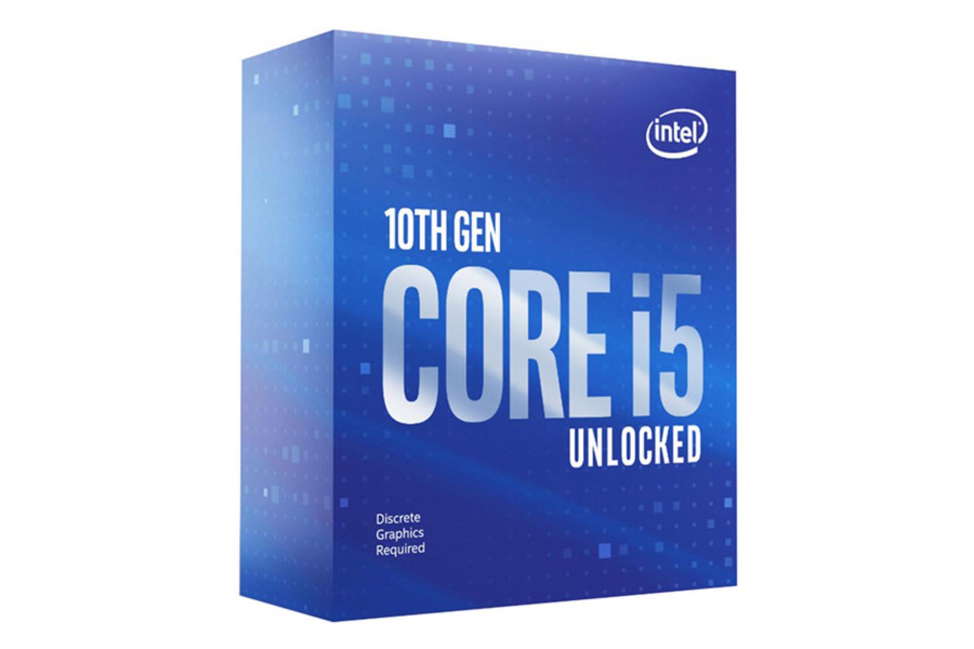 نمای جلو جعبه پردازنده اینتل Core i5-10600KF