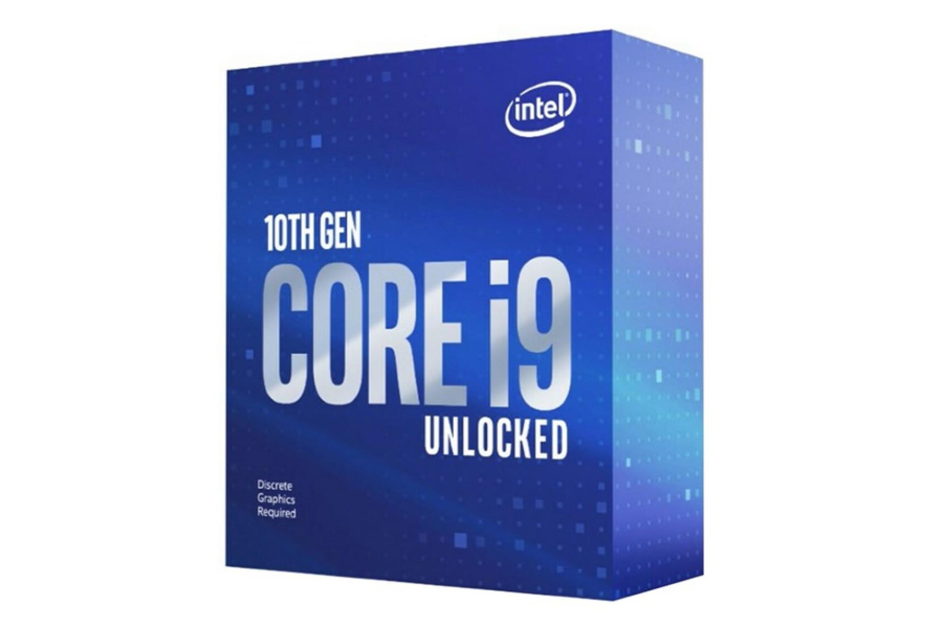 نمای جلوی جعبه پردازنده اینتل Core i9 10900KF