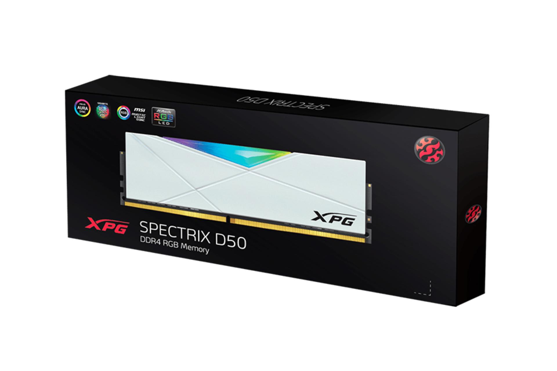 جعبه رم ای دیتا XPG SPECTRIX D50  ظرفیت 8 گیگابایت از نوع DDR4-3200