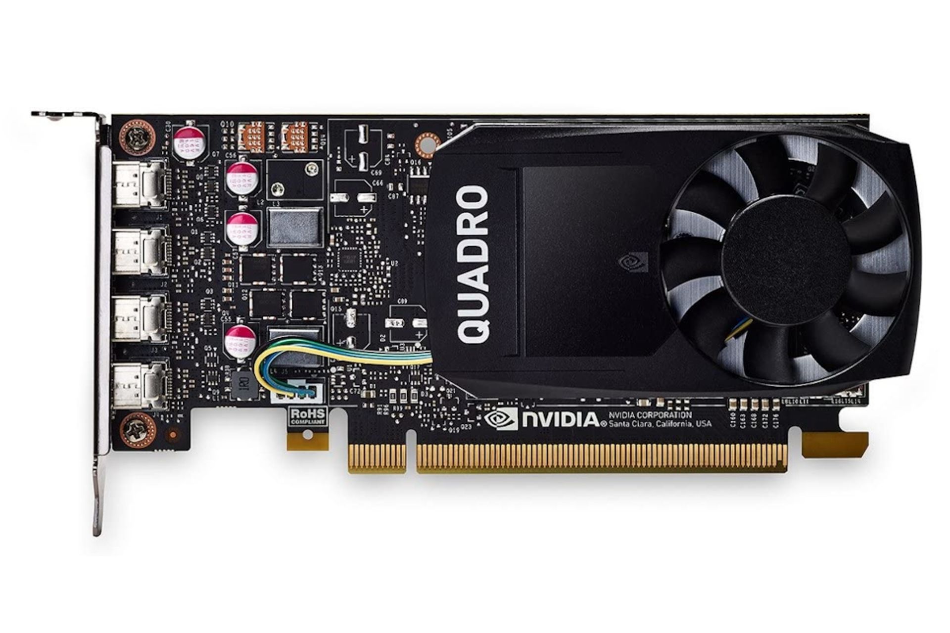 نمای برد کارت گرافیک انویدیا Quadro P1000