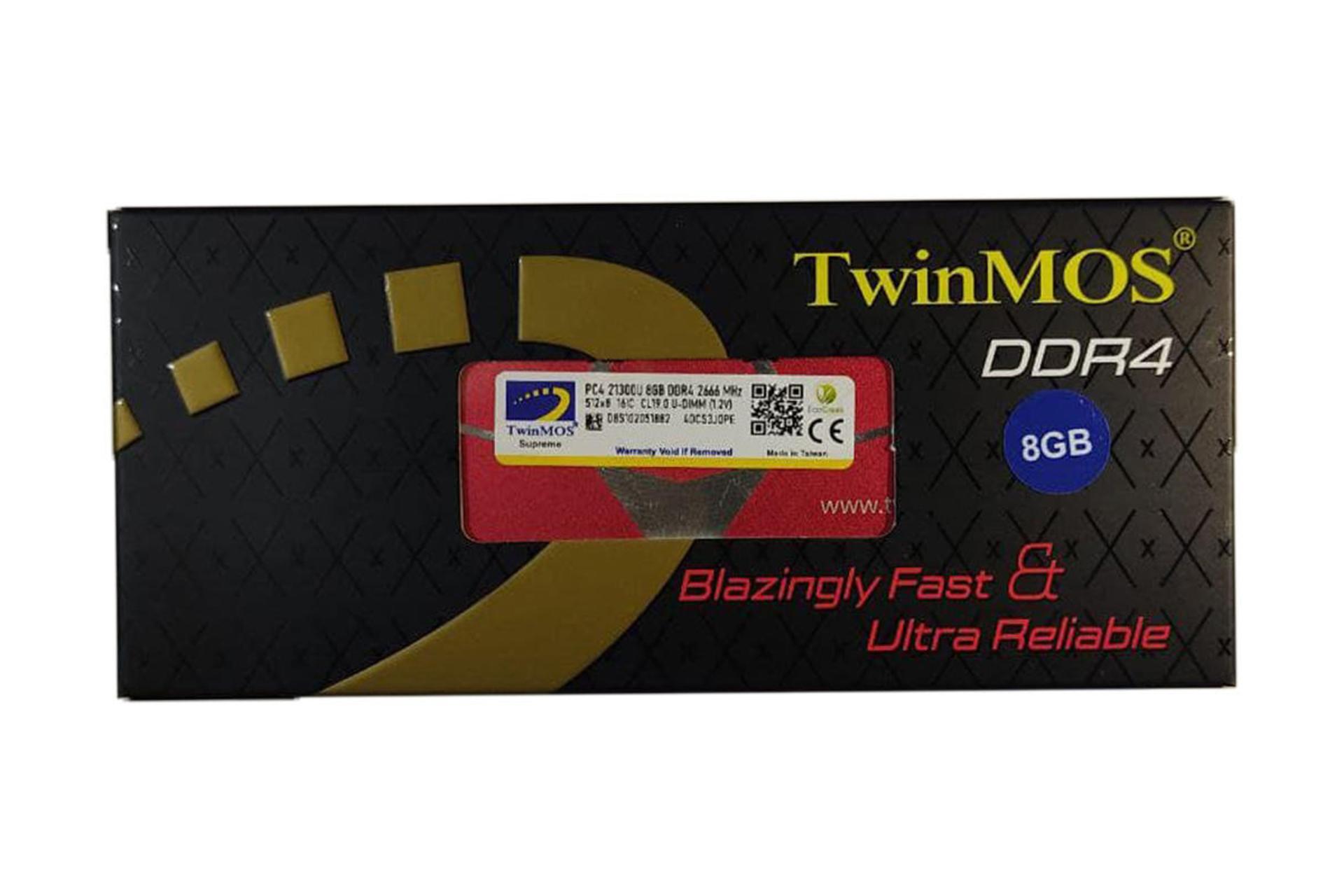 جعبه رم توین موس 4DCS3JDPE ظرفیت 8 گیگابایت از نوع DDR4-2666