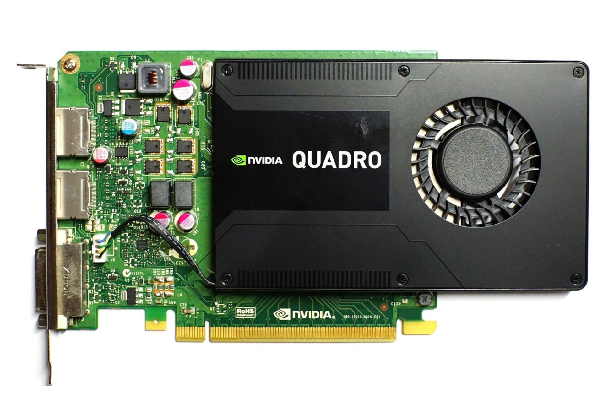 نمای جلو کارت گرافیک انویدیا Quadro K2200