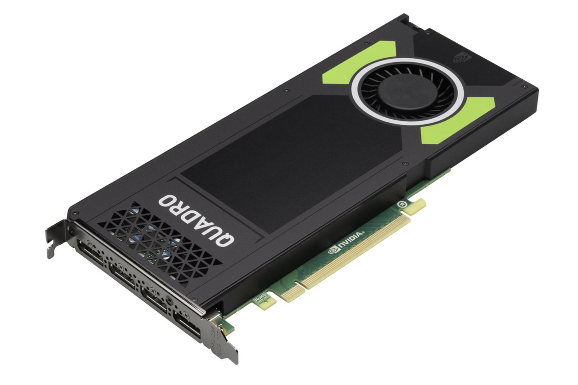 نمای جلو کارت گرافیک انویدیا Quadro M4000