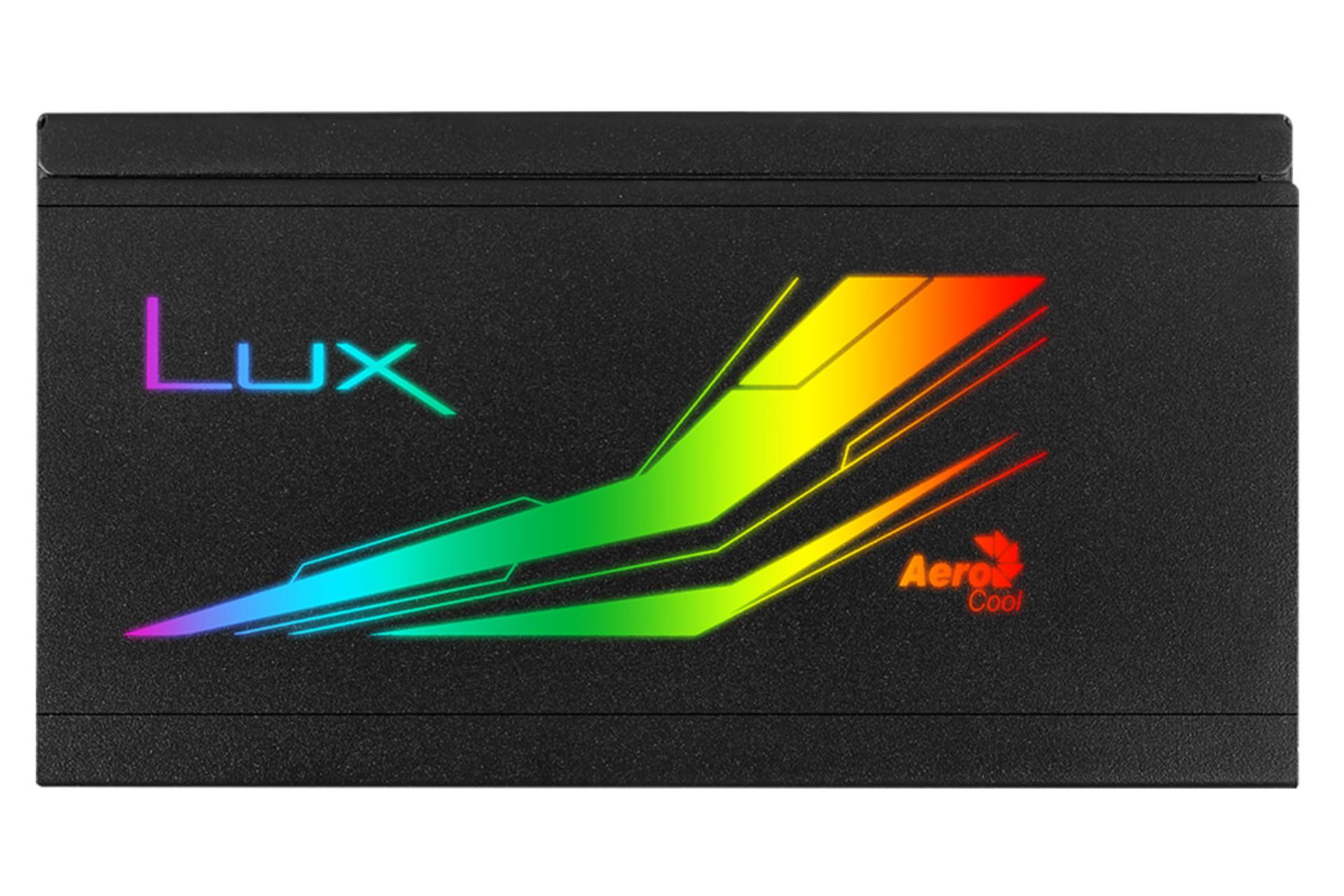 پاور کامپیوتر آیروکول LUX RGB با توان 750 وات نمای جانبی