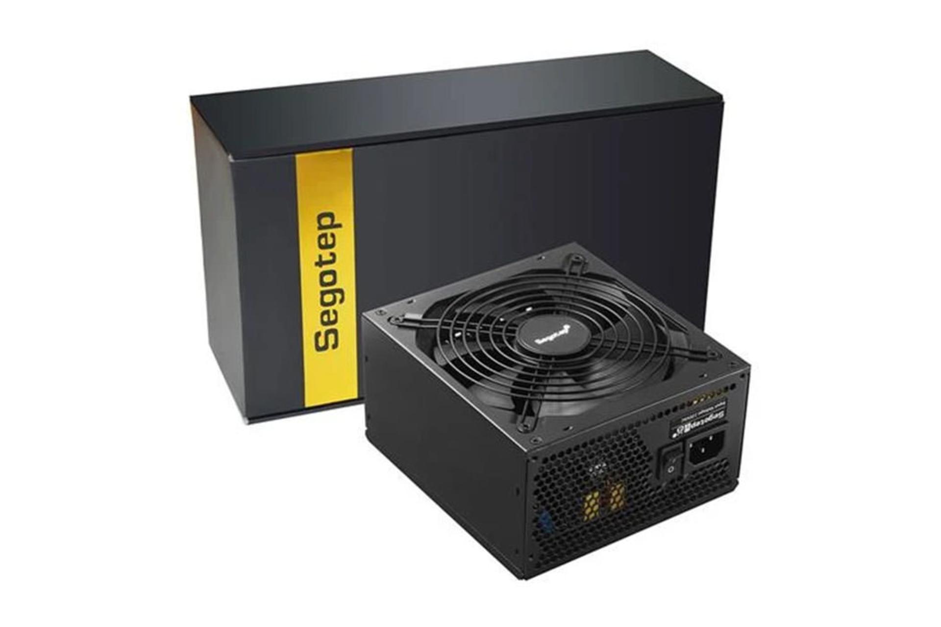 پاور کامپیوتر سگوتپ GP1800G با توان 1700 وات در کنار جعبه