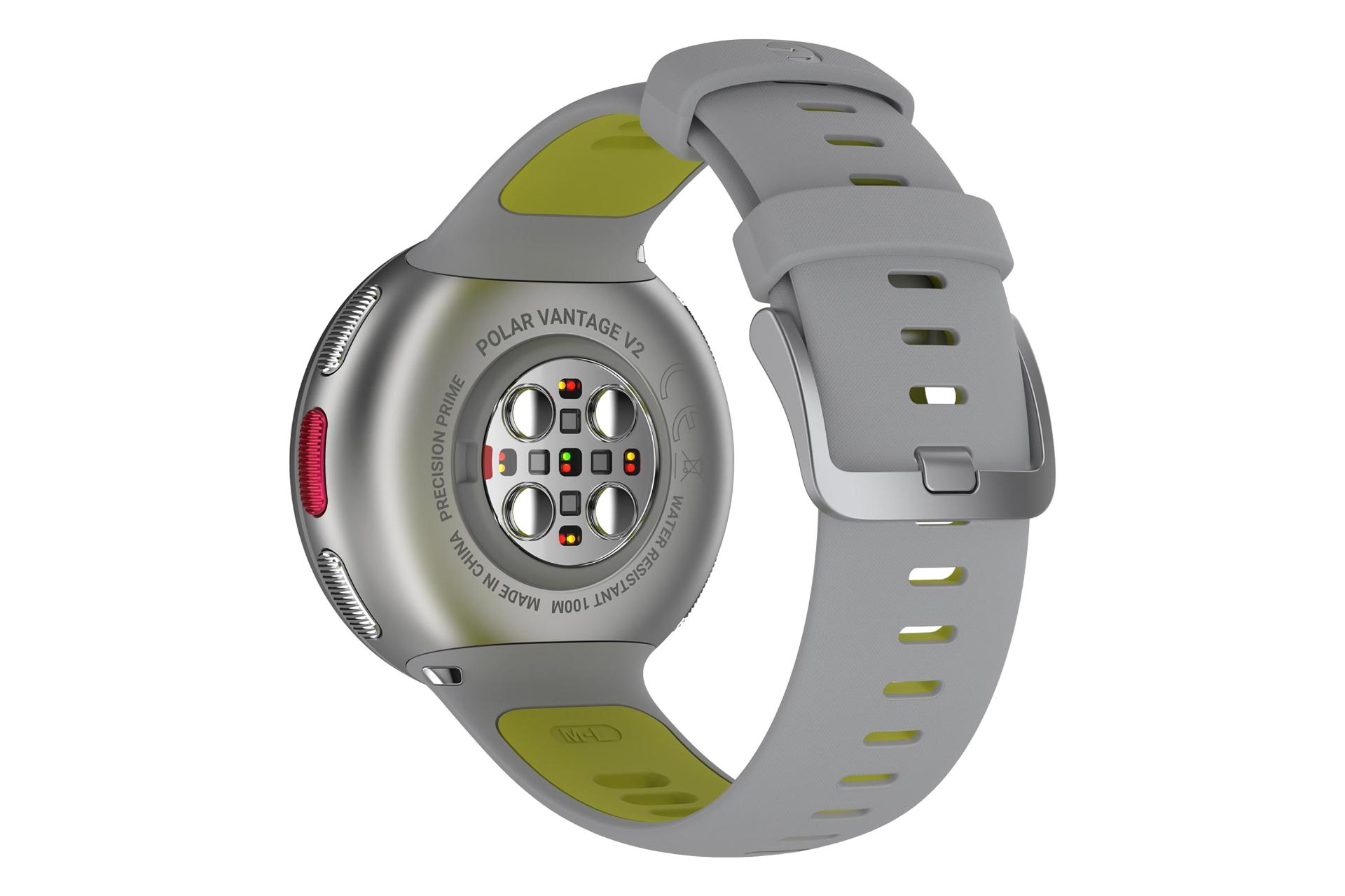 پشت ابزار پوشیدنی اسمارت واچ پولار Polar Vantage V2 نقره ای