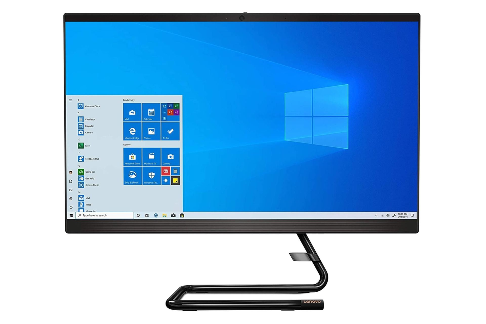 نمای روبرو کامپیوتر آل این وان All in One Lenovo IdeaCentre 5 24IMB05