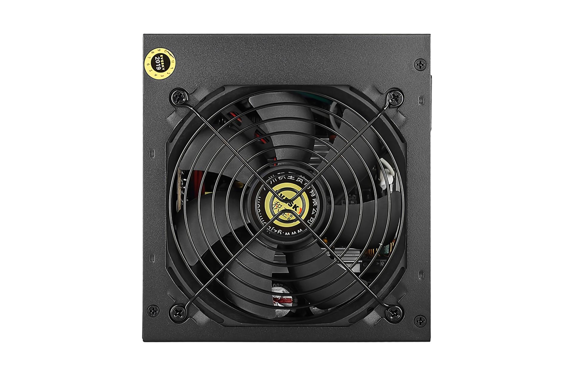 پاور کامپیوتر ایواسکای Gaming با توان 600 وات نمای فن