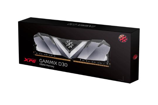  رم ای دیتا XPG GAMMIX D30 ظرفیت 16 گیگابایت (2x8) از نوع DDR4-3200 بسته بندی