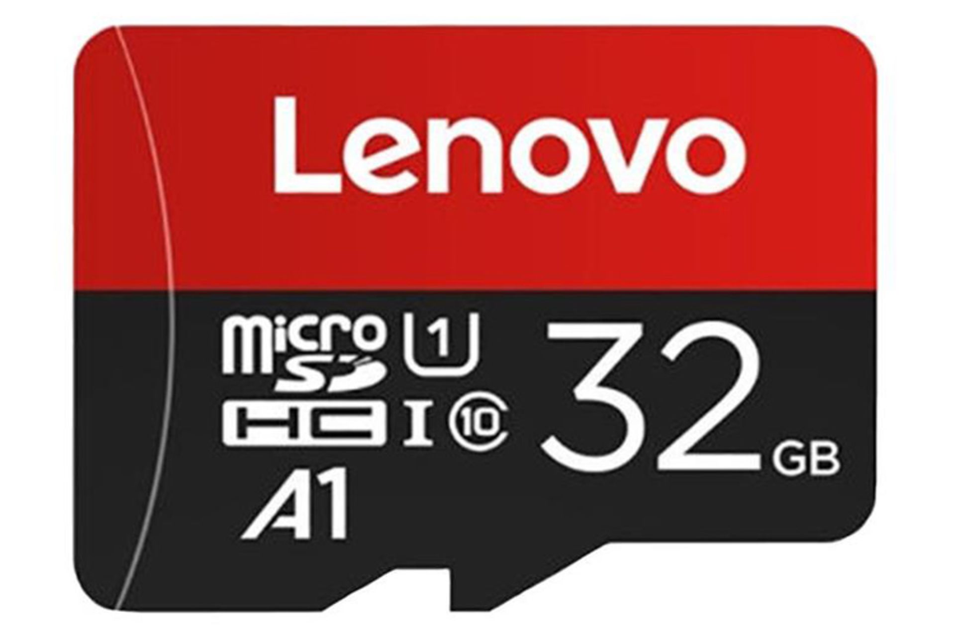 نمای روبرو مموری کارت لنوو microSDHC با ظرفیت 32 گیگابایت کلاس 10