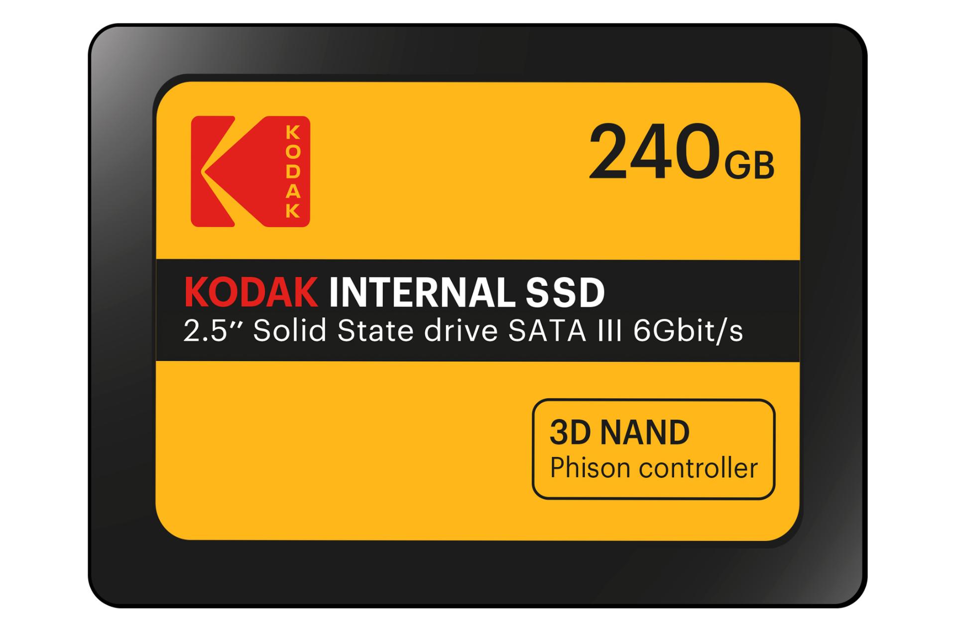 نمای روبرو SSD کداک X150s SATA 2.5 Inch ظرفیت 240 گیگابایت