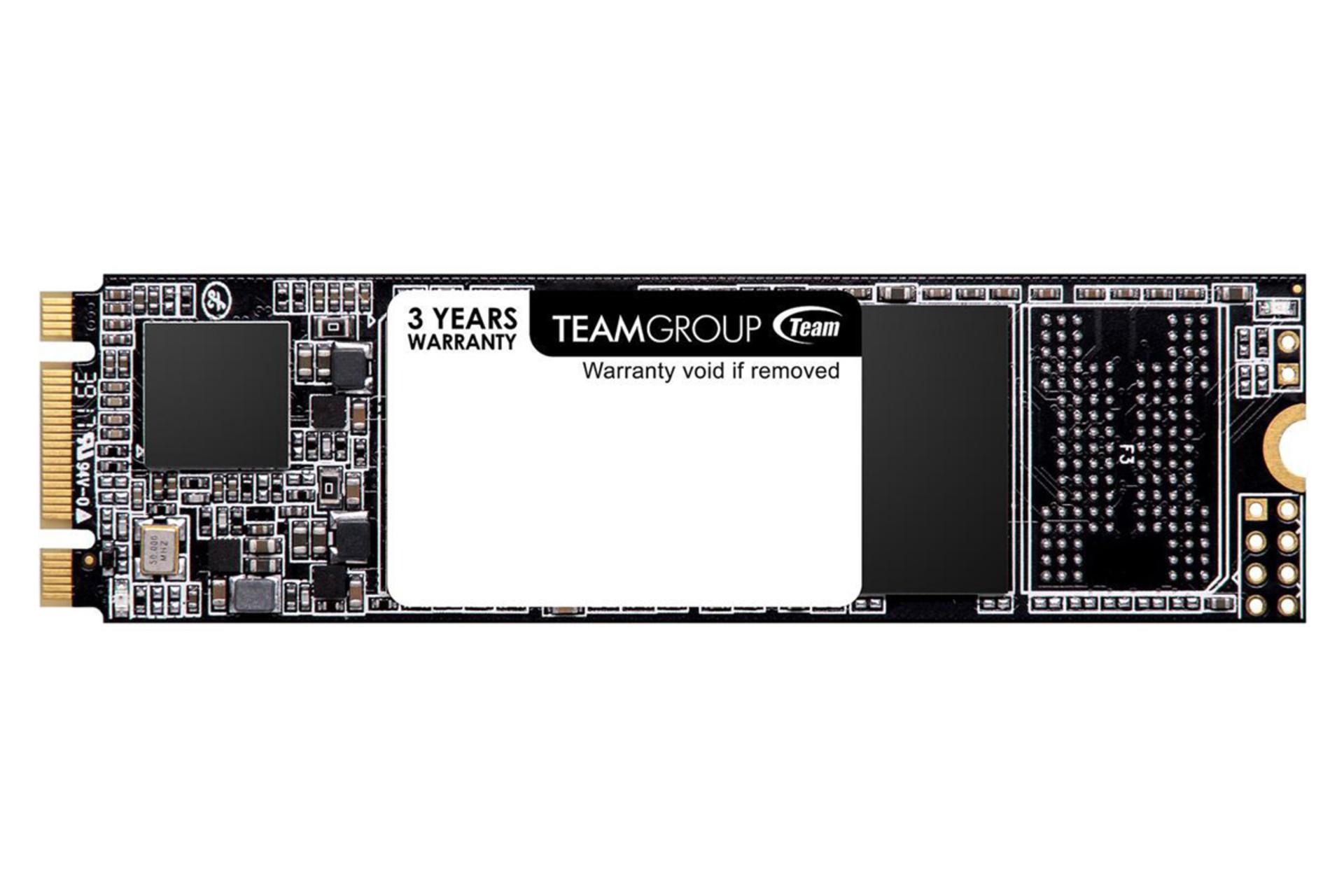 نمای روبرو SSD تیم گروپ MS30 SATA M.2 2280 ظرفیت 128 گیگابایت
