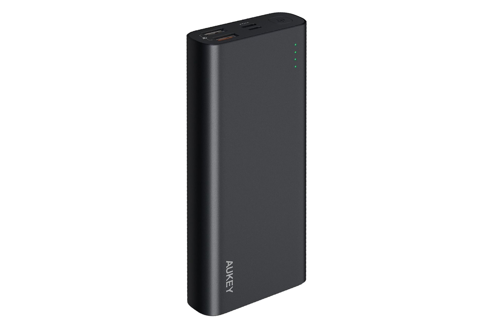 نمای روبرو پاور بانک آکی PB-XD13 با ظرفیت 20000 میلی‌آمپر ساعت Aukey PB-XD13 20000mAh مشکی