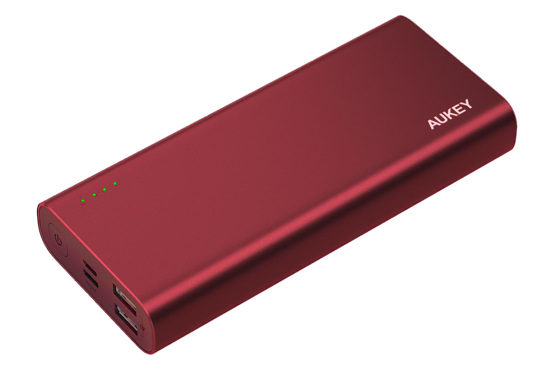 پاور بانک آکی PB-XD13 با ظرفیت 20000 میلی‌آمپر ساعت Aukey PB-XD13 20000mAh قرمز