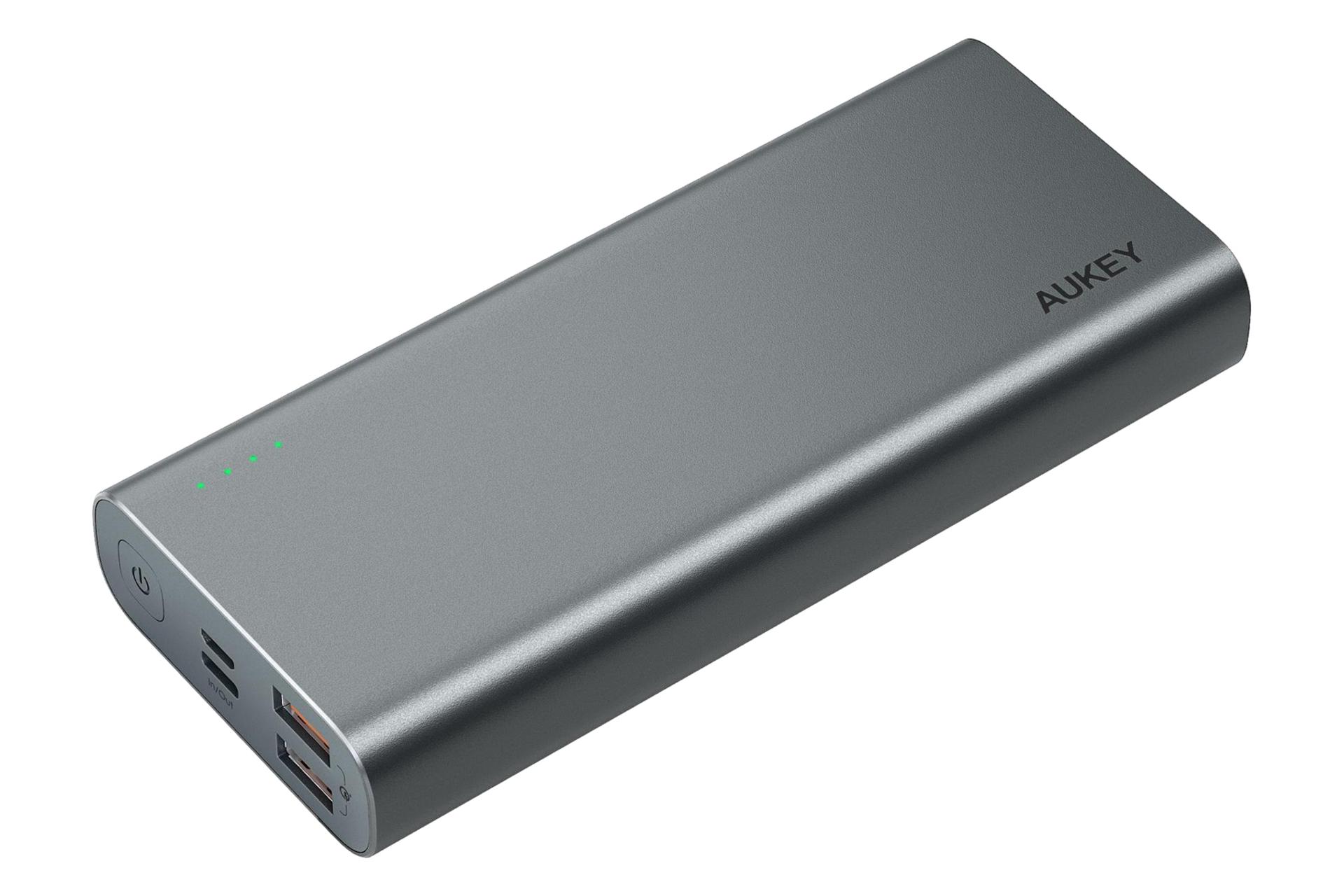 پاور بانک آکی PB-XD13 با ظرفیت 20000 میلی‌آمپر ساعت Aukey PB-XD13 20000mAh خاکستری