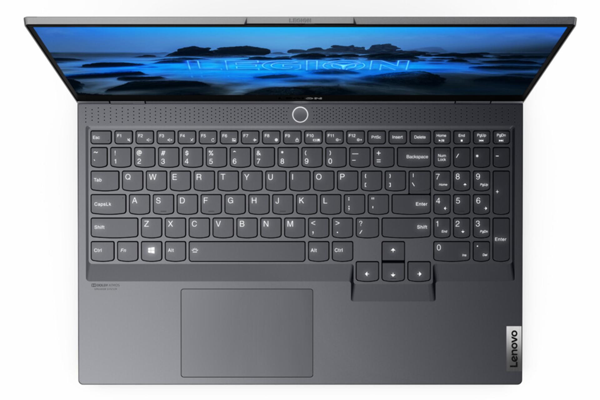 نمای بالا لپ تاپ لنوو لیژن اسلیم 7