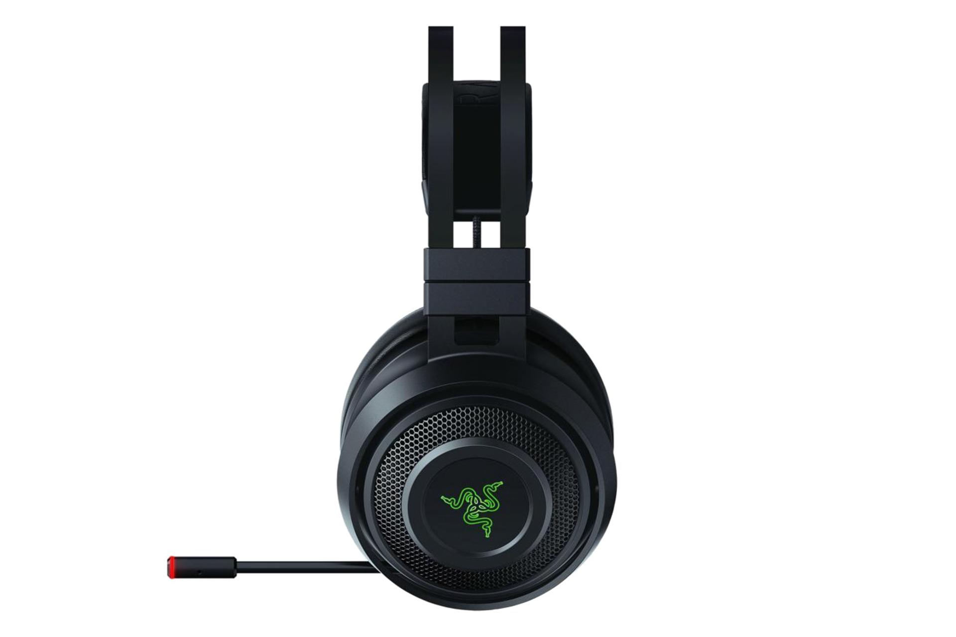 نمای کناری میکروفون جمع شونده هدست گیمینگ ریزر ناری آلتیمیت Razer Nari Ultimate