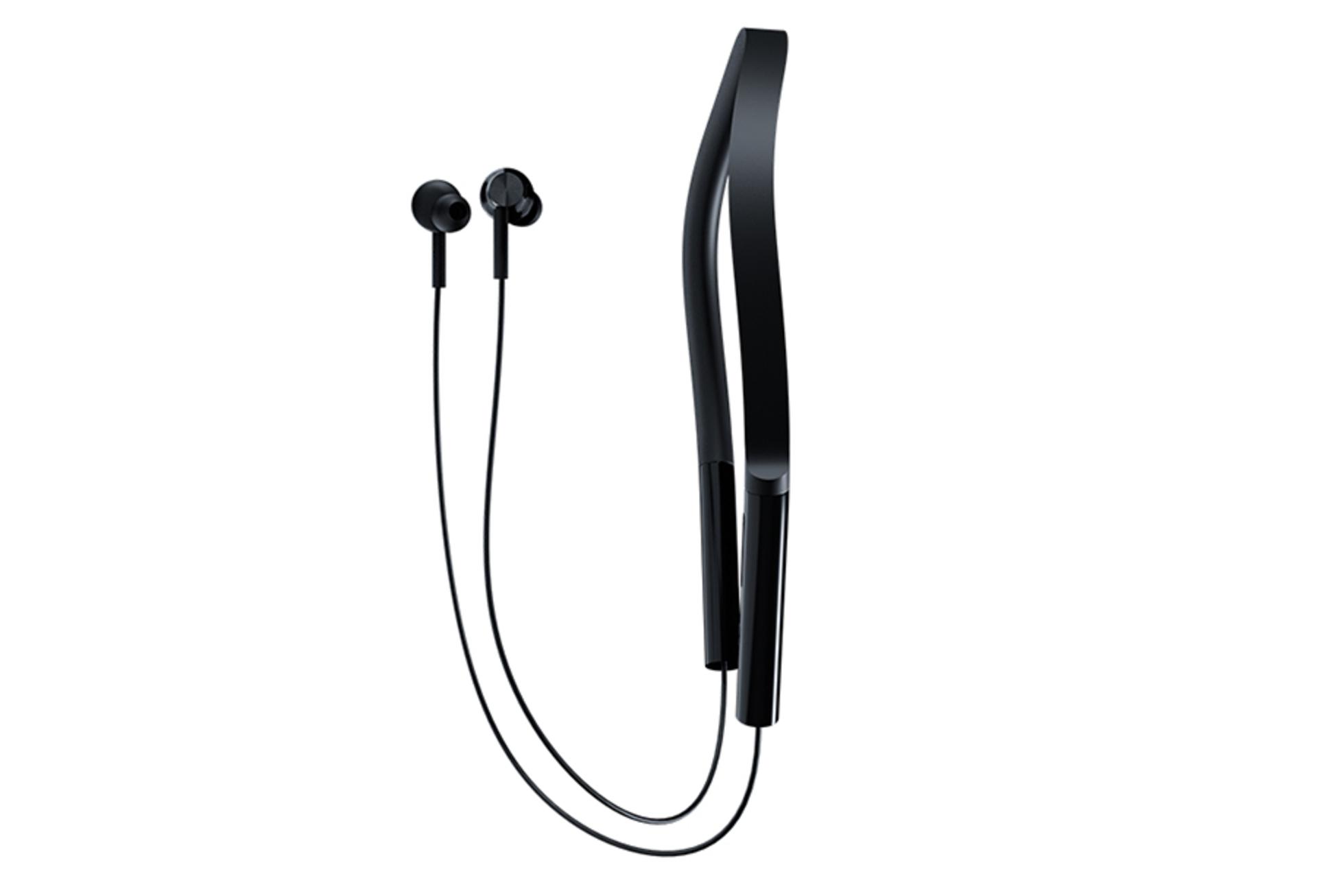نمای کنار هدفون بی سیم شیائومی Xiaomi Mi Neckband Bluetooth Earphones با رنگ مشکی