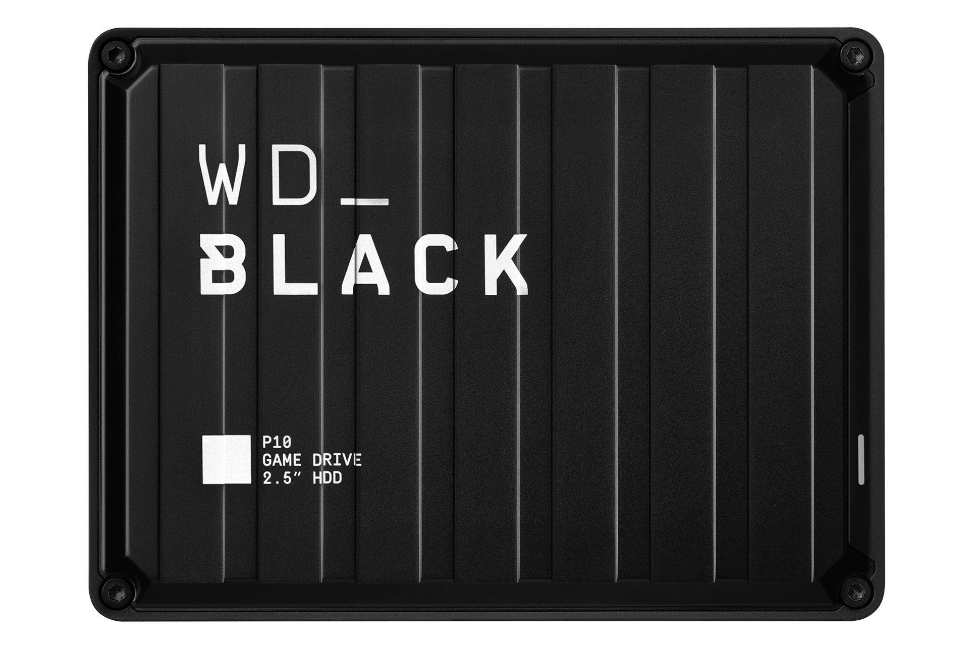 نمای روبرو هارد دیسک وسترن دیجیتال Western Digital Black P10 Game Drive 2.5 Inch